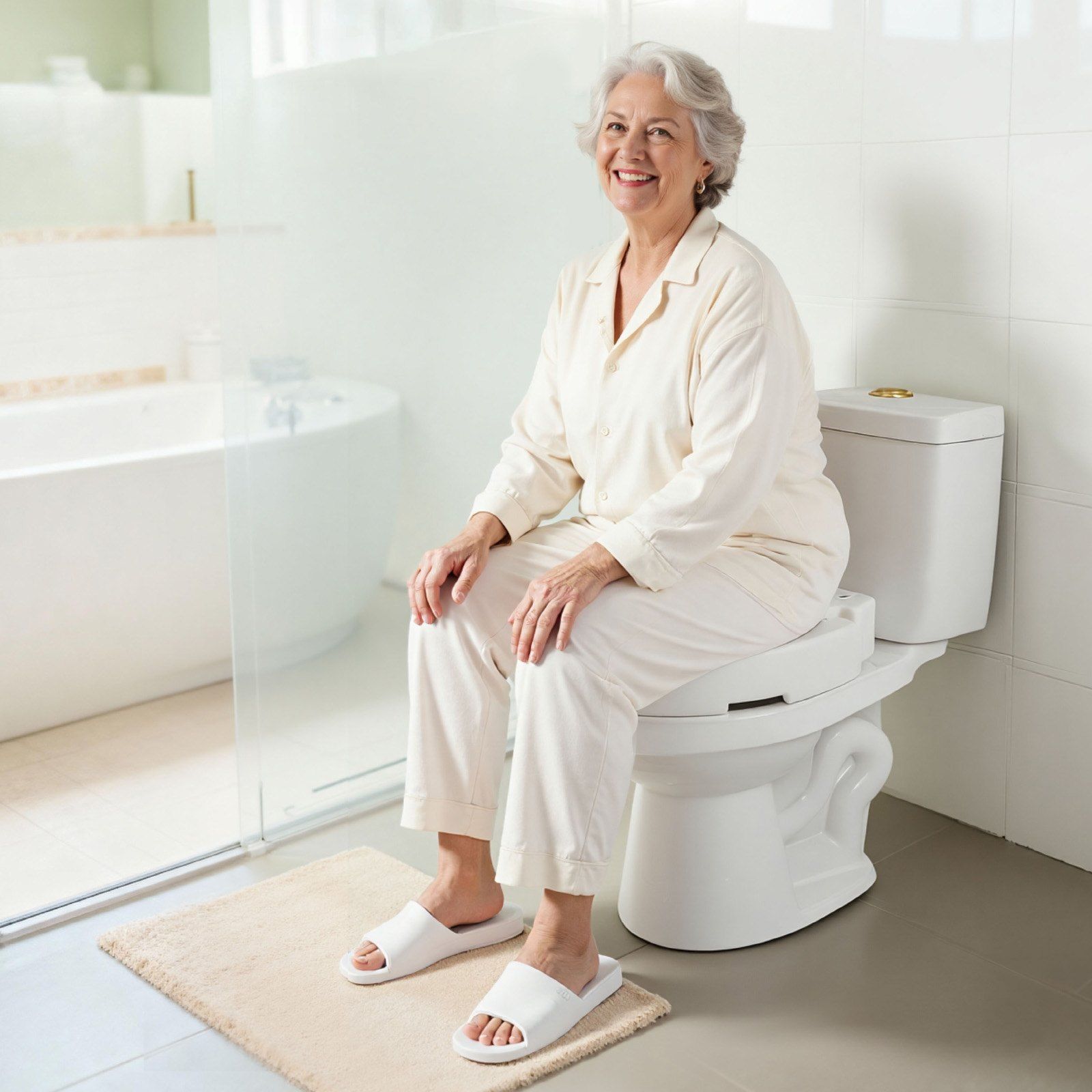 Raised Toilet Seat, 136.1 kg Load Capacity, 88.9 mm Lift Height, Commode Elevated Toilet Seat Riser with Enlarged Opening for Seniors, Elderly, Handicap, Disabled, and Adults, Fits Round Bowl - Image 8
