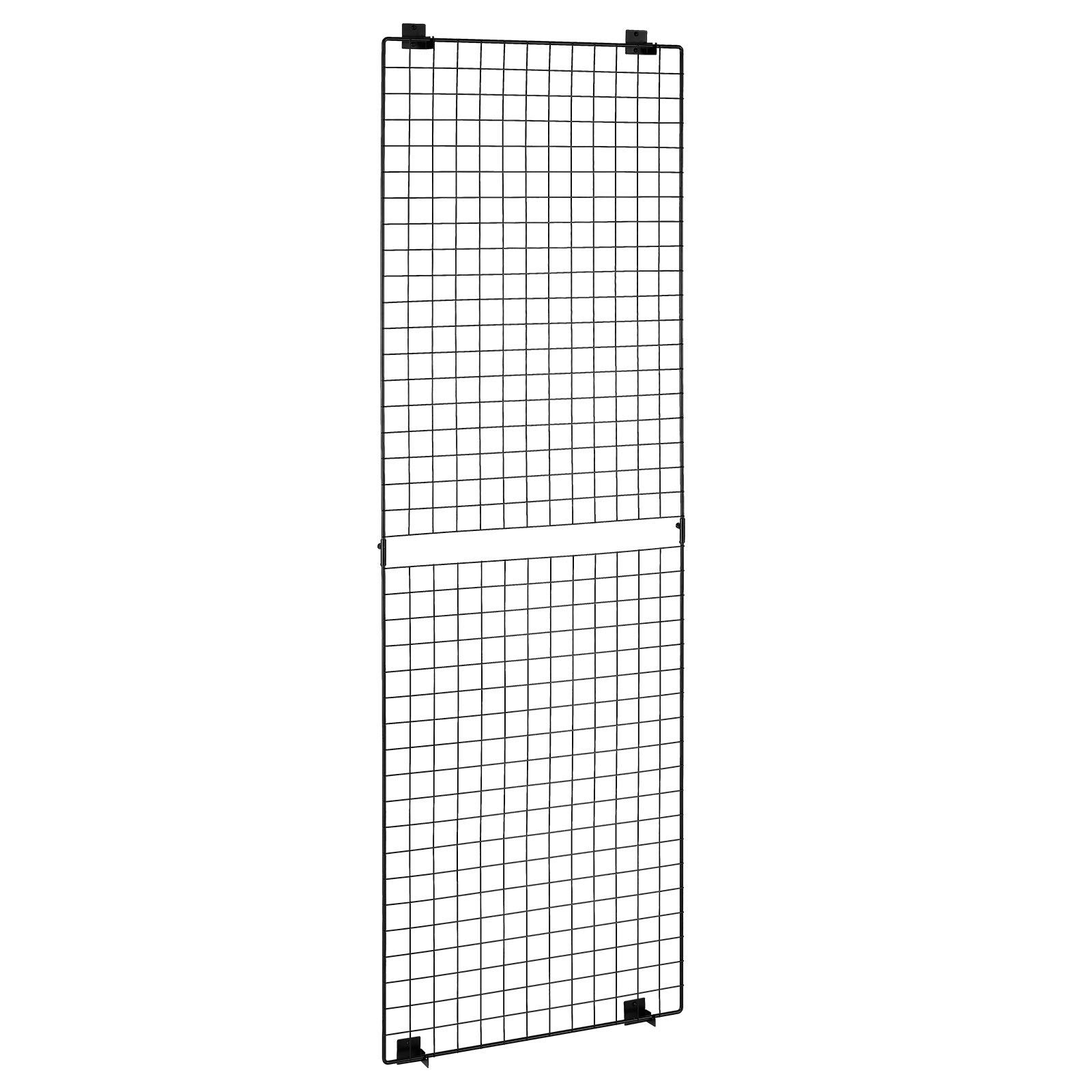 3 Packs Grid Wall Panels, 610 x 1828 mm Wire Grid Panels Display Rack, Wall-Mounted Art Display Shelf, Black Carbon Steel Wall Hanging Gridwall for Craft Show, Decoration, Storage, Notice Board - Image 1
