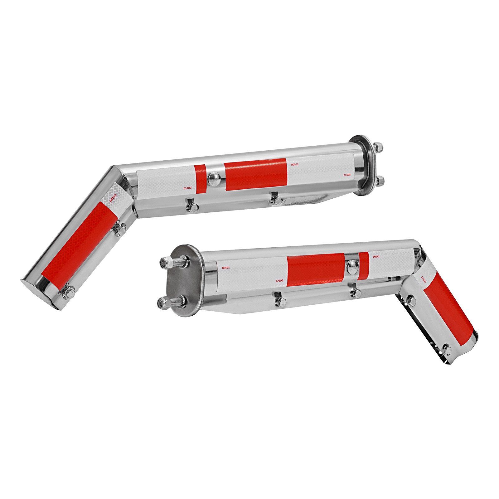 Stainless Steel Angled Spring Loaded Mud Flap Hangers, 2-1/2