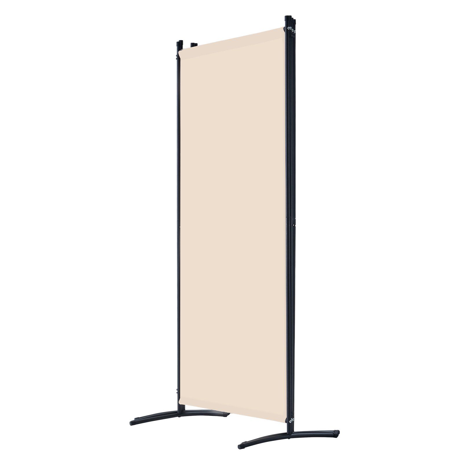 Room Divider, 4 Panels Room Divider, Folding Privacy Screen and Portable Partition Divider for Room Separation, Freestanding Room Partitions for Office, Bedroom, Study, Beige - Image 1