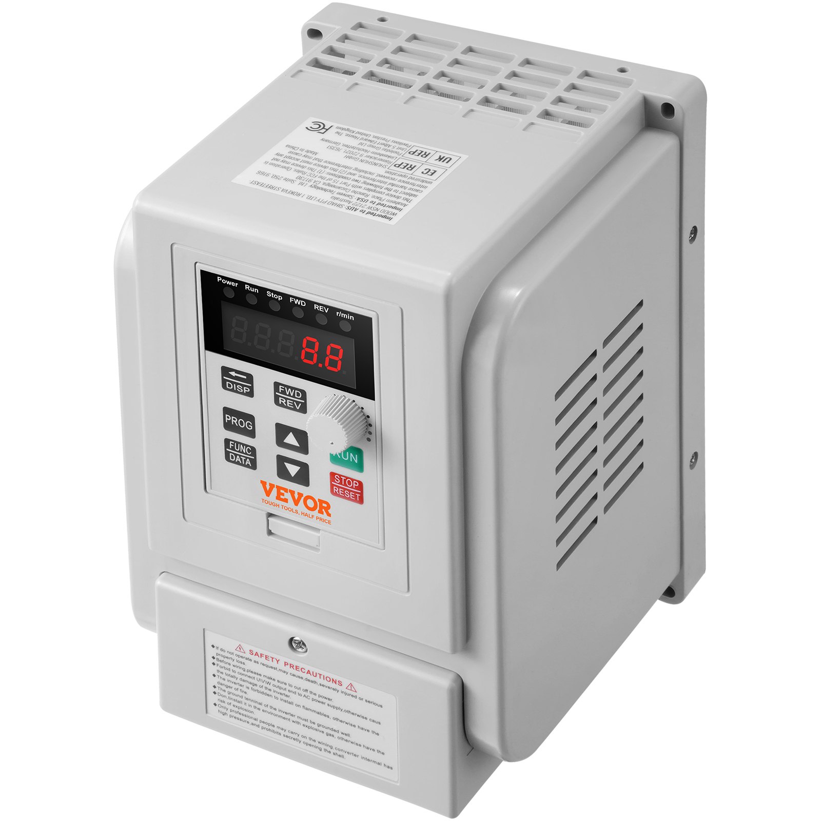 VFD 5HP, 4KW, 18A, 1 Phase 220V-240V Input to 3 Phase 220V-240V Output Variable Frequency Drive, 0-400Hz VFD for AC Motor Speed Control - Image 1