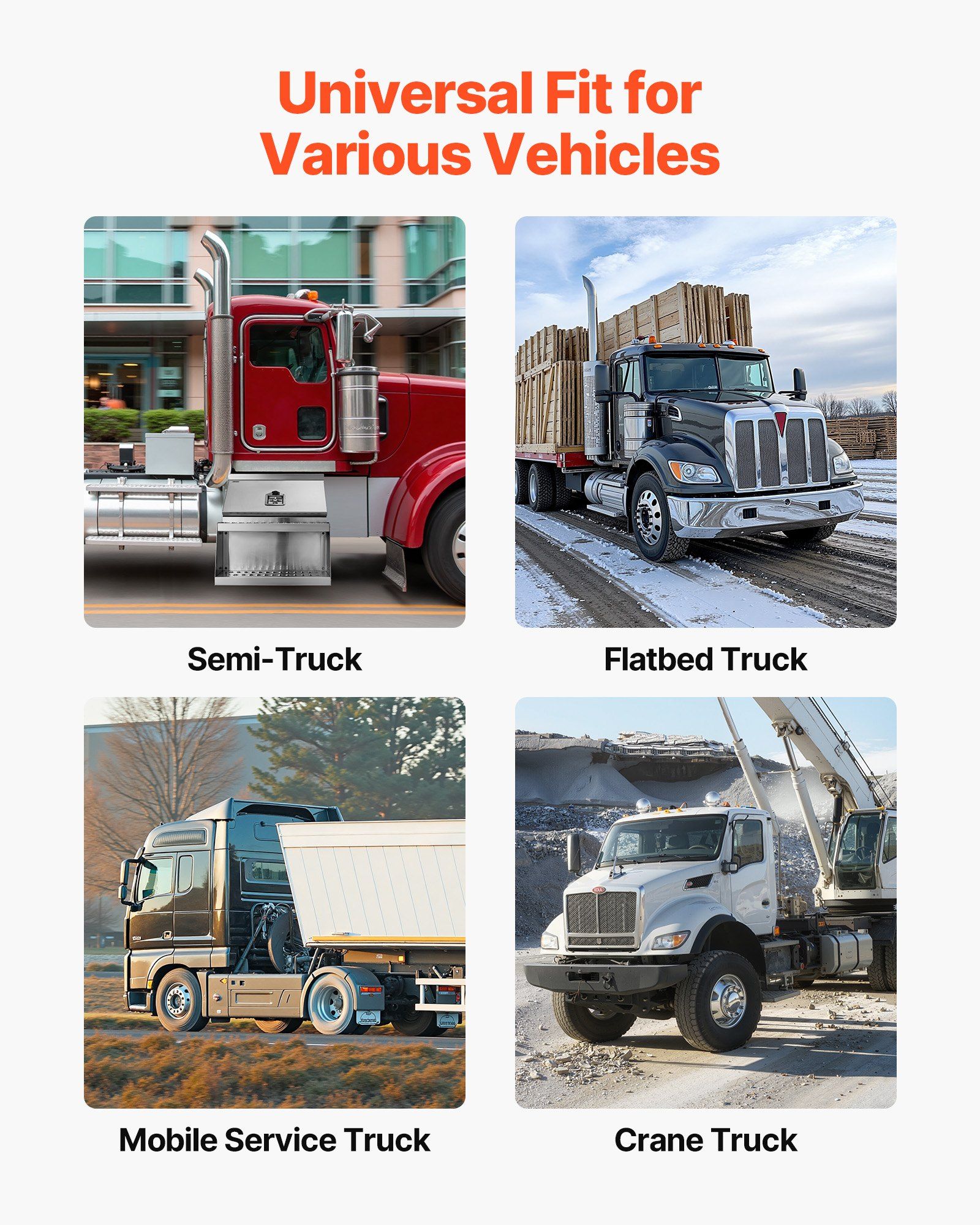 Semi-Truck Step Tool Box, 610 x 695 x 645 mm Heavy Duty Aluminum Toolbox Side Mount, Waterproof Side Storage Saddle Step Box with T-Handle Lock & Keys for Semi Trucks, Flatbed Trailers - Image 5