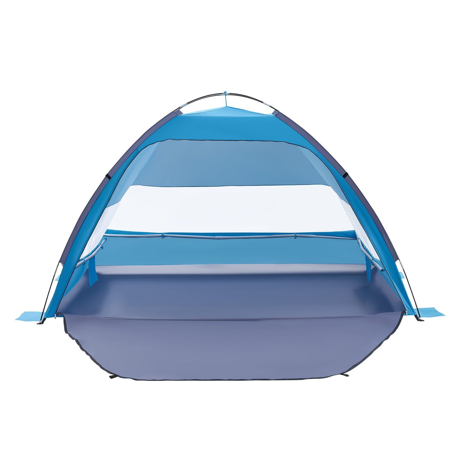 Beach Tent Sun Shelter for 4 Person, UPF 50+ Protection, Portable Sun Shade Canopy with Carrying Bag & Sand Pockets, Lightweight and Easy Setup Beach Umbrella for Camping Fishing Outdoor Picnic - Image 1