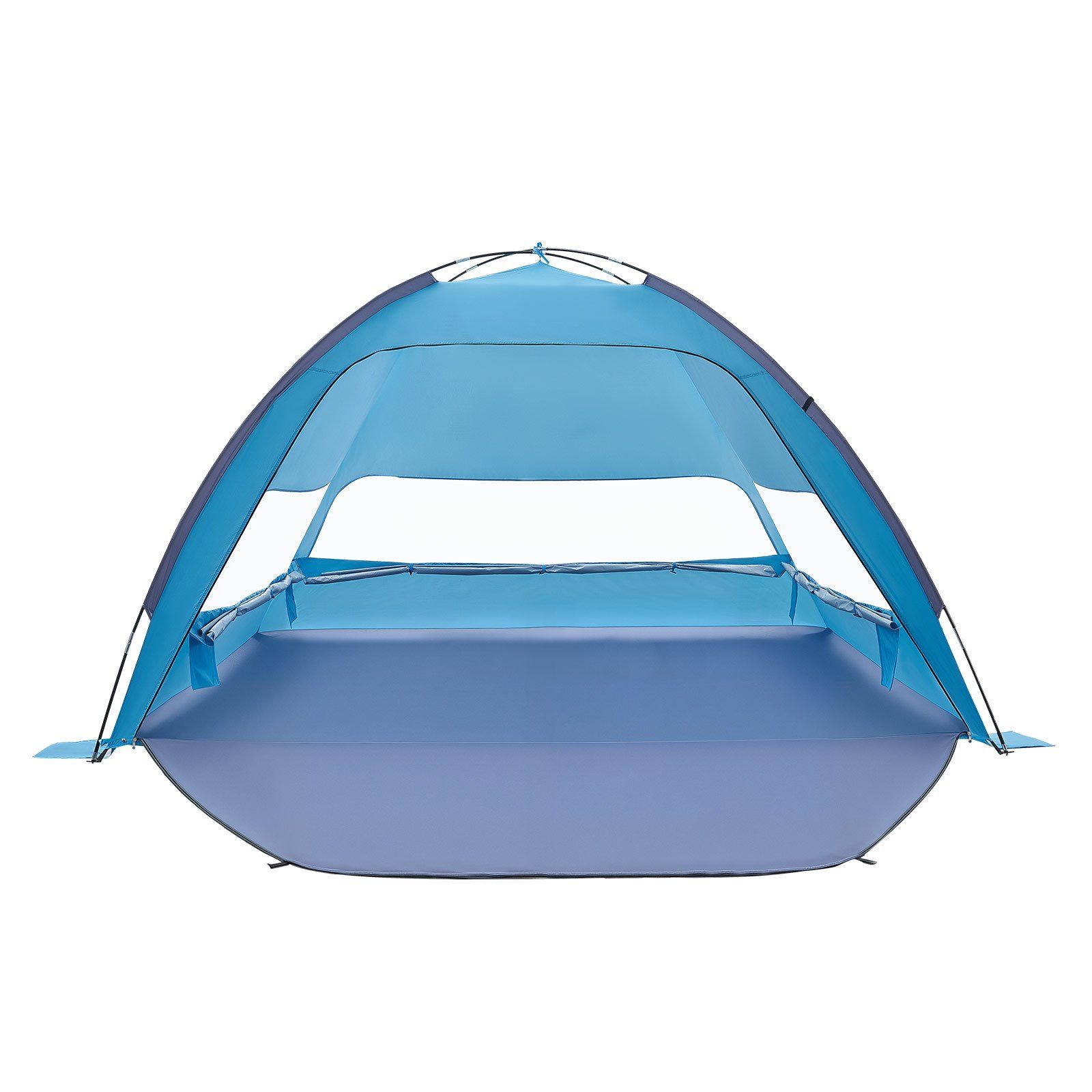 Beach Tent Sun Shelter for 6 Person, UPF 50+ Protection, Portable Sun Shade Canopy with Carrying Bag & Sand Pockets, Lightweight and Easy Setup Beach Umbrella for Camping Fishing Outdoor Picnic - Image 1