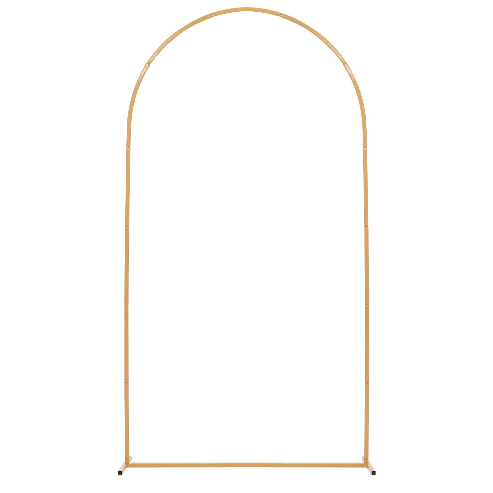 Arch Backdrop Stand, 2.2 x 1.2 m, Stable Structure, Easy Assembly, 1 Set Gold Metal Arch Backdrop Stand for Wedding, Birthday Party, Graduation, Holiday Celebration, and Ceremony Decoration - Image 1