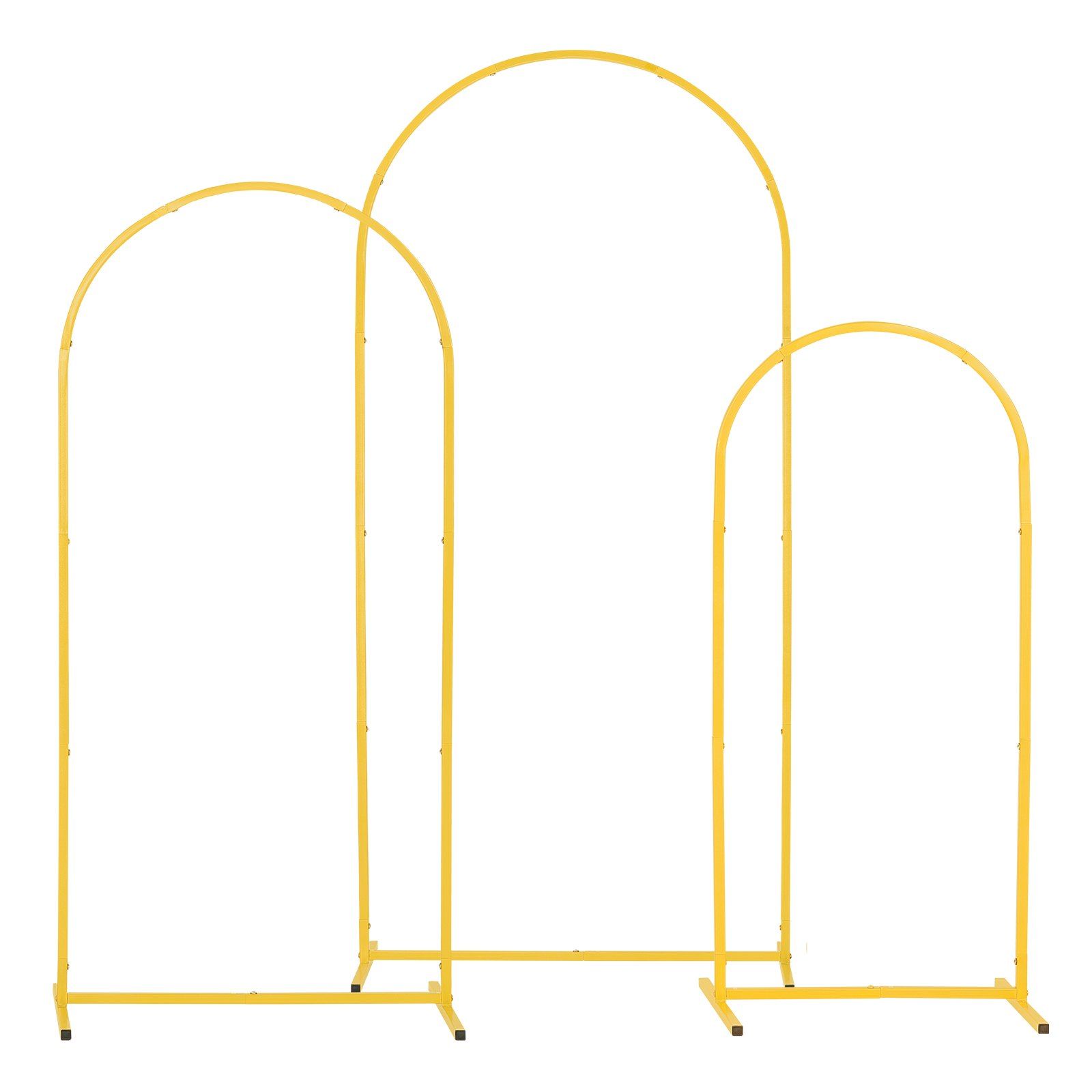 Arch Backdrop Stand, Set of 3, 1.8/1.5/1.2 m, Stable Structure, Easy Assembly, Gold Metal Arch Backdrop Stand for Wedding, Birthday Party, Graduation, Celebration, and Ceremony Decoration - Image 1