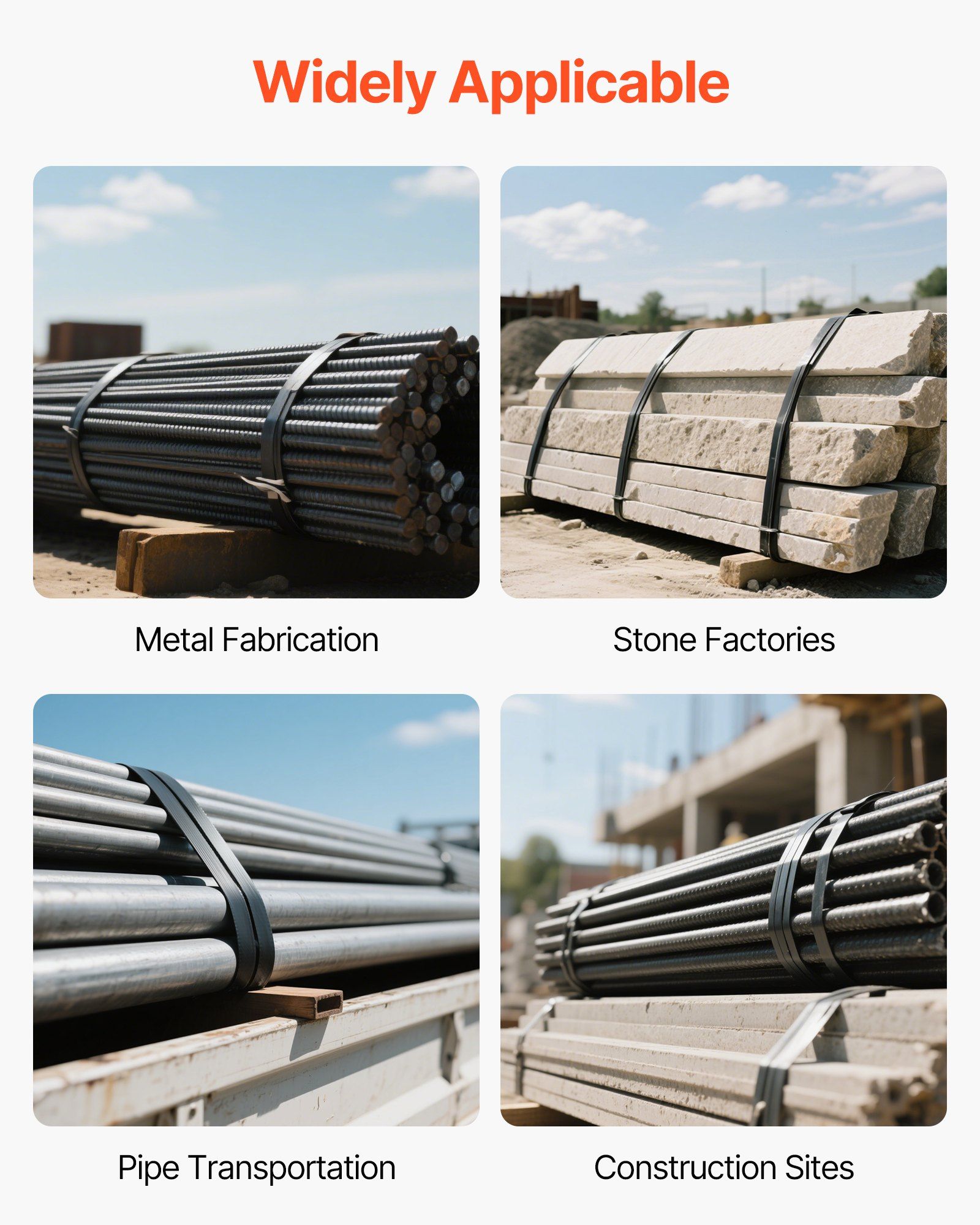 Steel Strapping Coil, 19 mm x 0.55 mm x 91 m, Metal Strapping Banding Roll Withstands Harsh Environment, 775.6 kg Break Strength, Heavy Duty Banding Pallet Strap Coil for Pallet Packing - Image 6