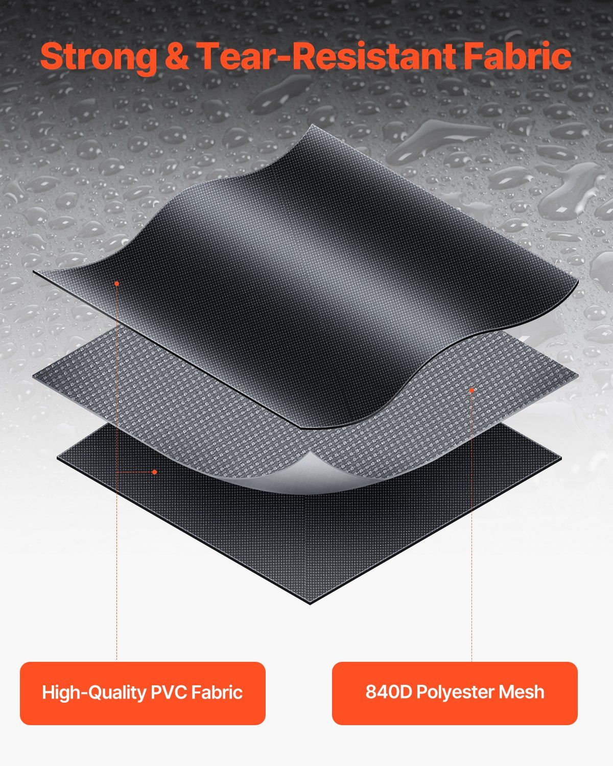 Car Rooftop Cargo Carrier Bag, 23 Cubic Feet Roof Cargo Carrier, Heavy Duty 840D PVC 100% Waterproof Car Roof Luggage Bag for All Vehicle with/without Rack- with Lock, Anti-Slip Mat, 6 Door Hook - Image 4