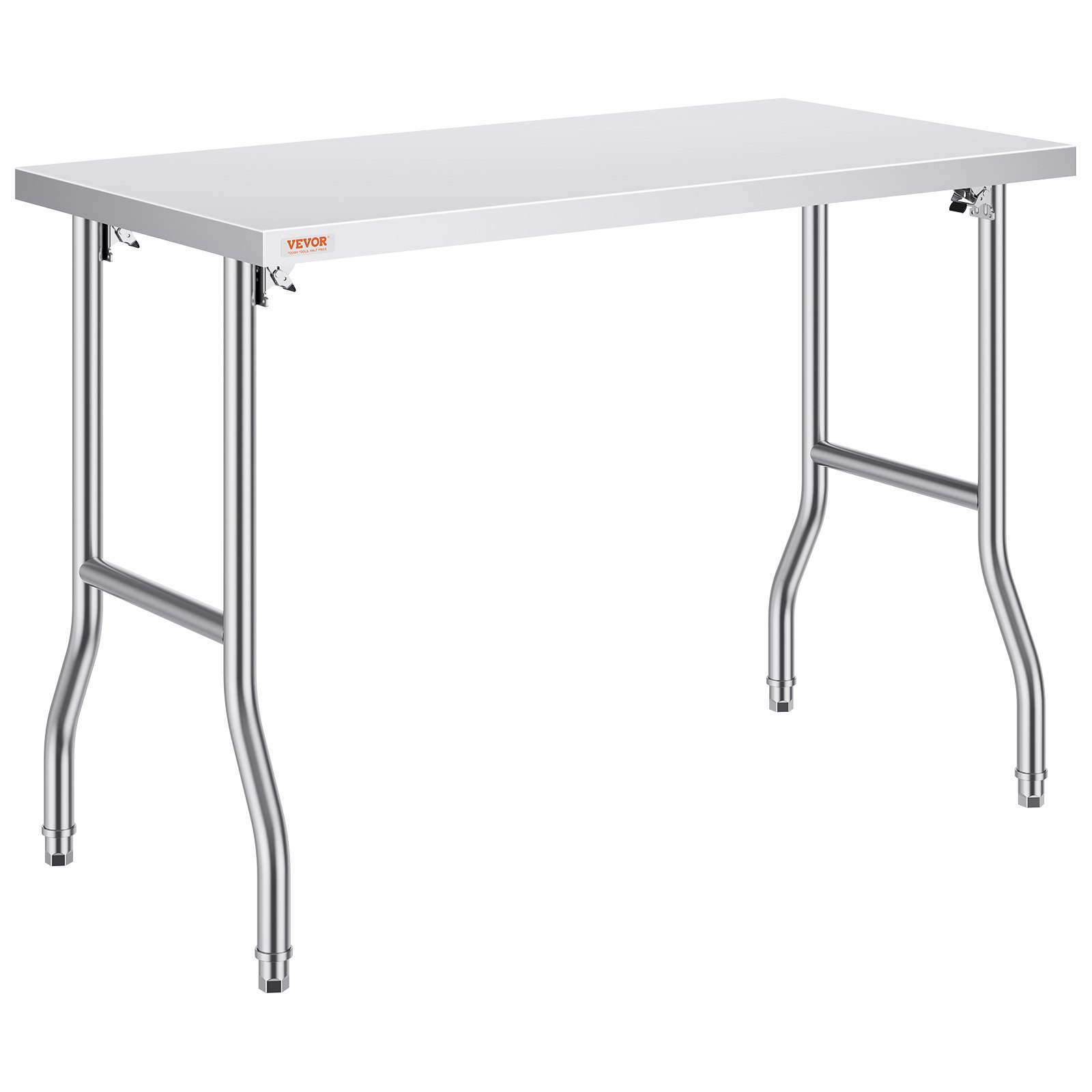 Stainless Steel Kitchen Bench Folding Commercial Prep Table 1220x610 mm - Image 1