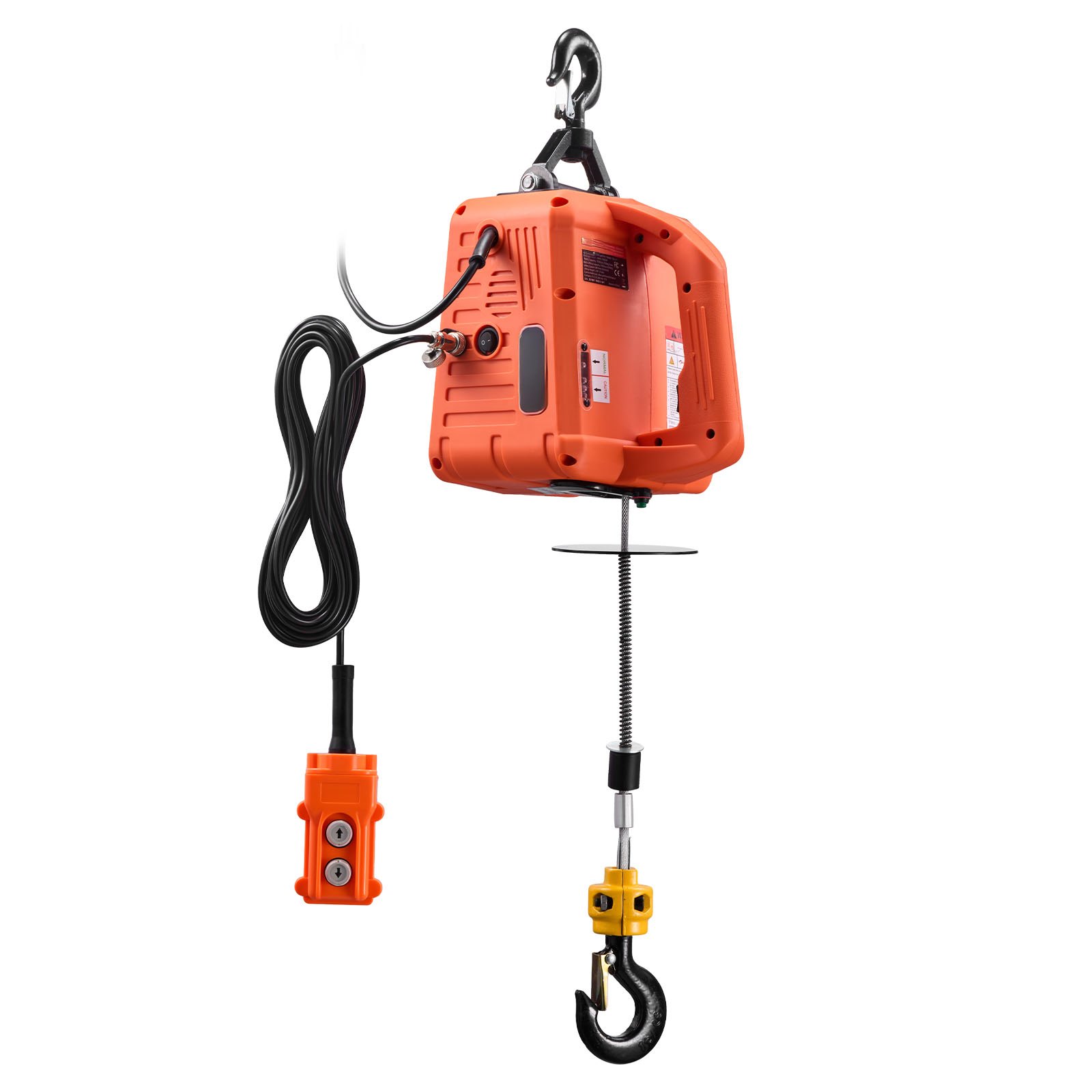3-in-1 Electric Hoist Winch, 700 kg Capacity, 1500W Portable Power Winch Crane, 7.6 m Lifting Height, 5 m/min with Manual, Wired and Wireless Remote Control for Factory, Warehouss, Garage - Image 1
