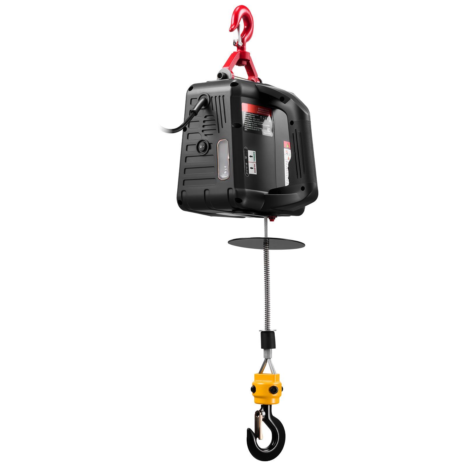 2-in-1 Electric Hoist Winch, 500 kg Capacity, 1500W Portable Power Winch Crane, 7.6 m Lifting Height, 5 m/min with Manual and Wireless Remote Control for Factory, Warehouss, Garage - Image 1