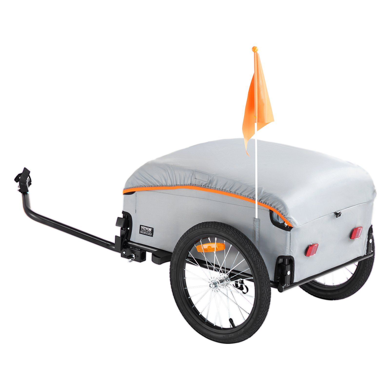 Bike Cargo Trailer, 88/100/160 lbs Load Capacity, Heavy-Duty Bicycle Wagon Cart, Foldable Compact Storage with Universal Hitch - Image 1