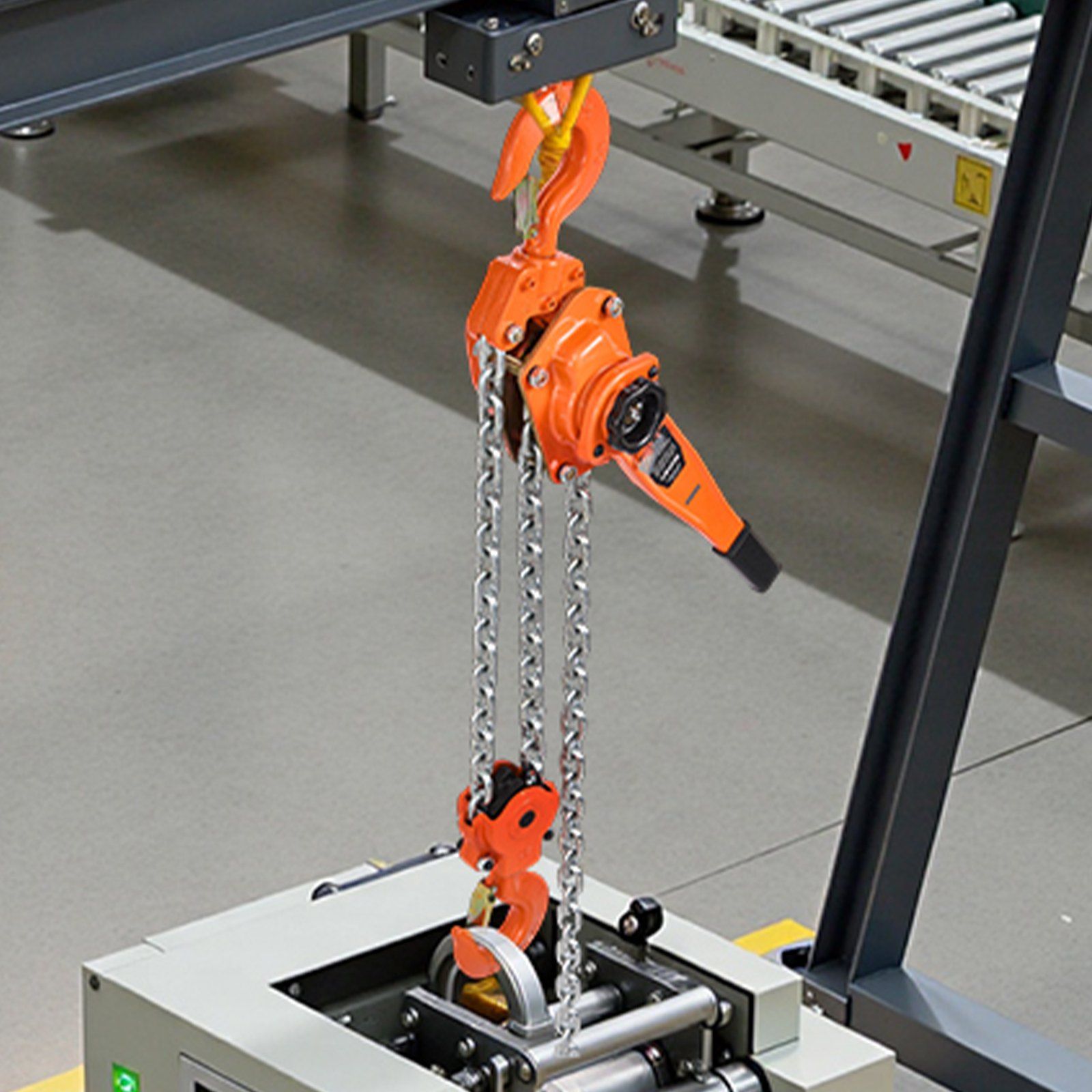 Manual Lever Chain Hoist, 6T 6000KG Capacity Heavy Duty Come Along, 3M Lift G80 Alloy Steel Chain With Dual Pawl Mechanical Brake, 360° Rotating Hooks, for Warehouse Construction Garage - Image 8