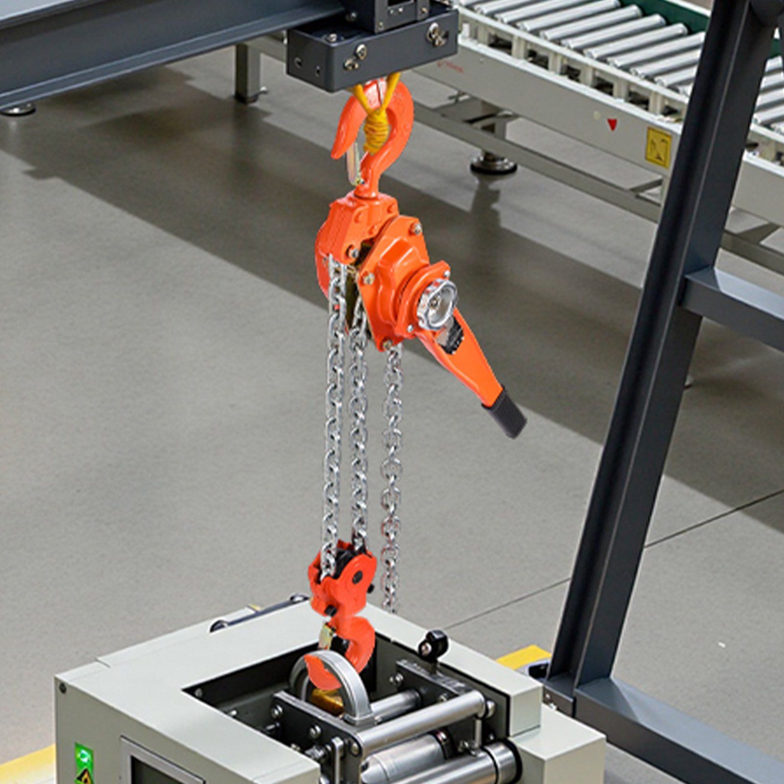 Manual Lever Chain Hoist, 6T 6000KG Capacity Heavy Duty Come Along, 6M Lift G80 Alloy Steel Chain With Dual Pawl Mechanical Brake, 360° Rotating Hooks, for Warehouse Construction Garage - Image 8