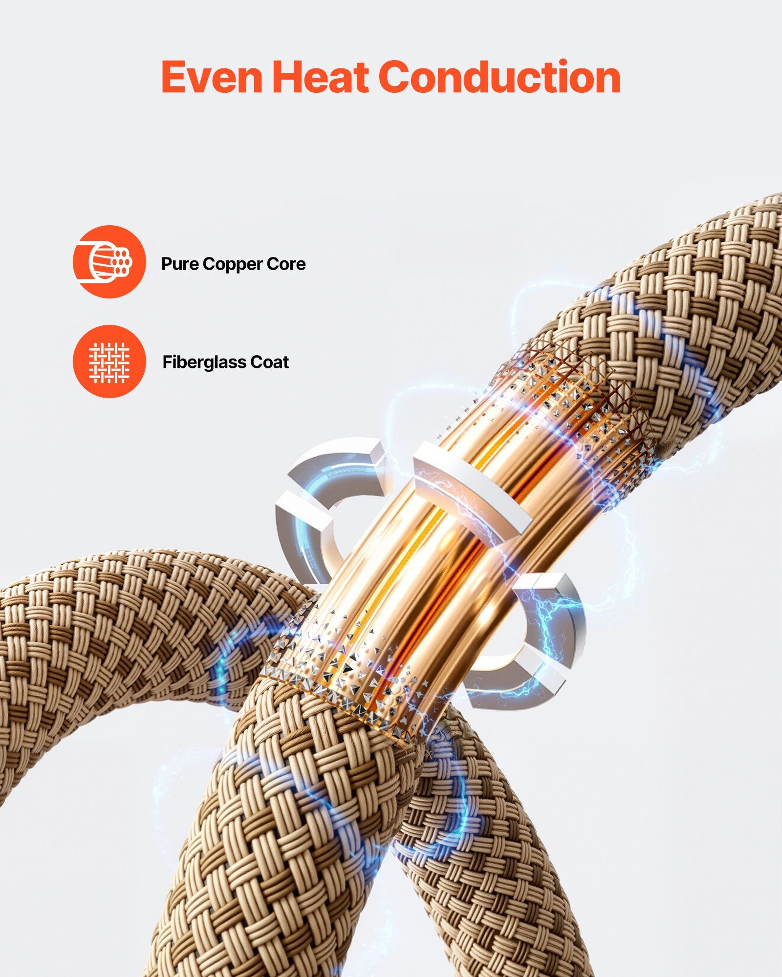 10Pcs Magnetic Induction Heater Coil, Inductor Heat Accessories, Mini Heater Coil Kit with Flexibility and Long Lifespan, for Removing Rusty Bolts and Nuts, 8 Coils + 1 U-Shaped + 1 Free Forming - Image 5