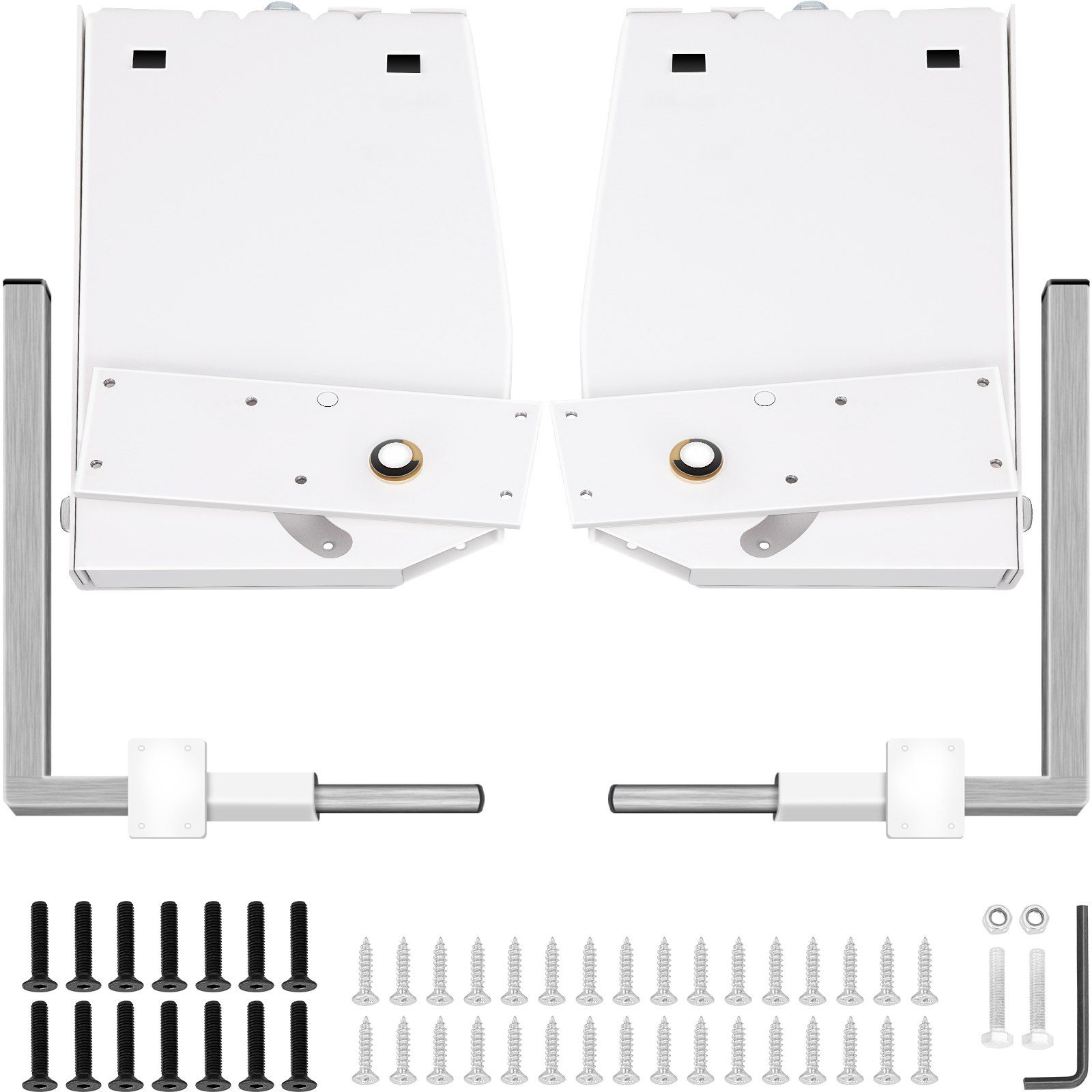 Murphy Mounting Wall Springs Mechanism, Heavy Duty Support Hardware DIY Kit, Bed Springs Mechanism Ideal for King Queen Bed (Vertical), White - Image 1