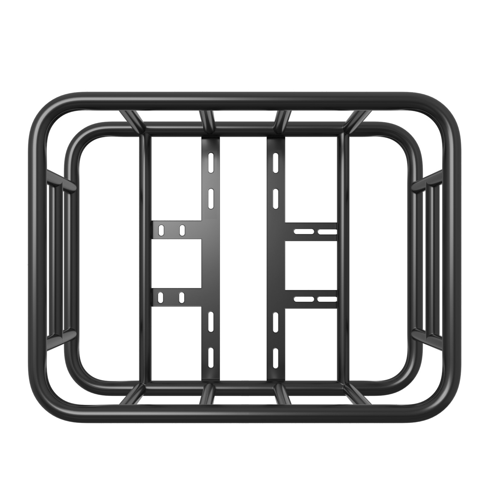 Rear Bike Basket, Medium Bicycle Basket with Cargo Net, Liner & Waterproof Cover, Heavy Duty Bike Back Basket for Adult Women/Men Carrying Dogs, Pets, Fruit & Grocery, Mounting Tools Included - Image 1