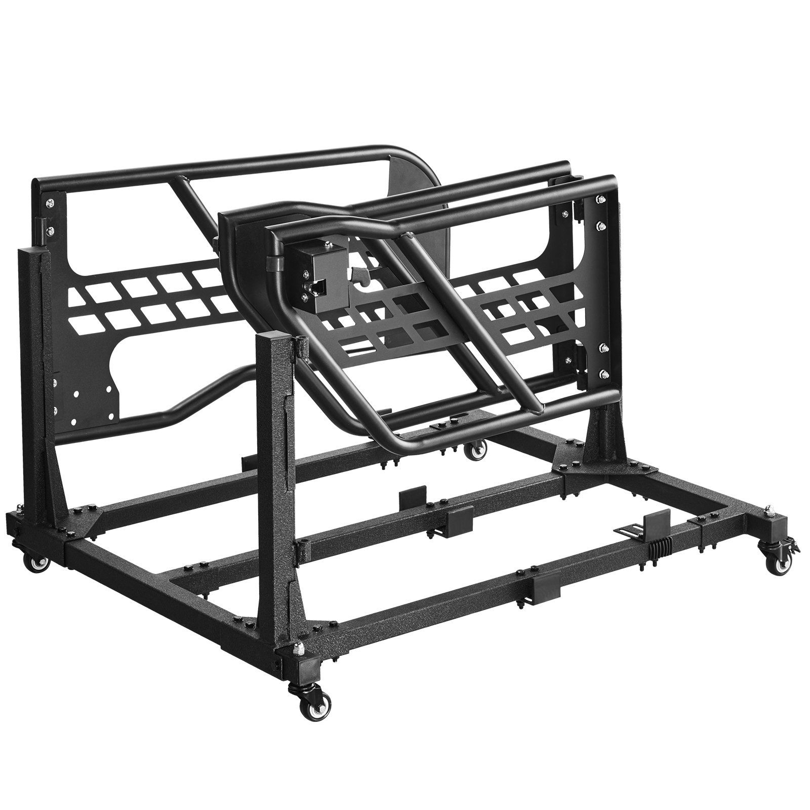 Jeep Door Storage Cart, 4 Doors Moveable Storage Cart Rack with Thickened Rubber Cushion, Sturdy Car Door Holder Cart Fit for Jeep Wrangler JK JKU JL Gladiator - Image 1