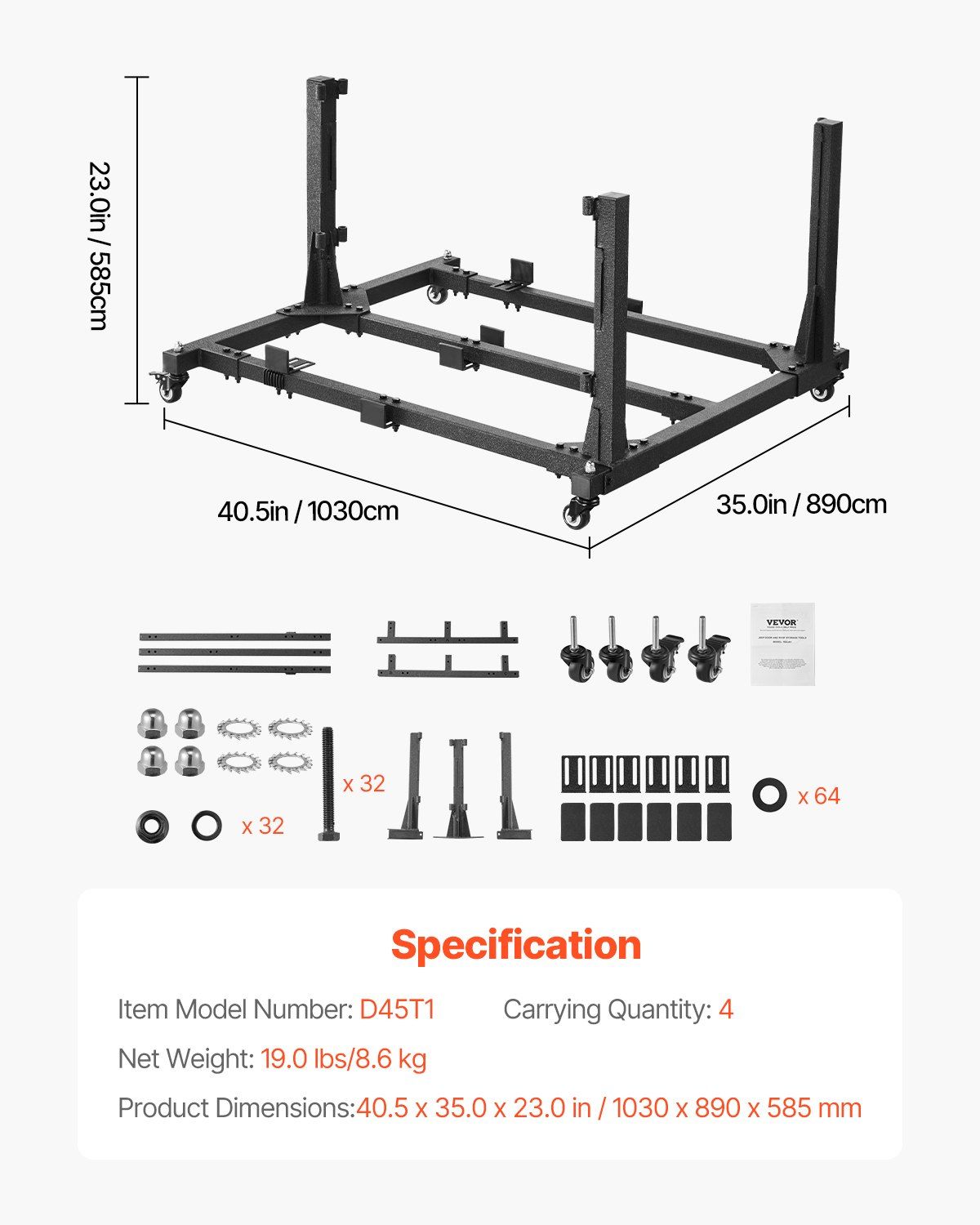 Jeep Door Storage Cart, 4 Doors Moveable Storage Cart Rack with Thickened Rubber Cushion, Sturdy Car Door Holder Cart Fit for Jeep Wrangler JK JKU JL Gladiator - Image 7