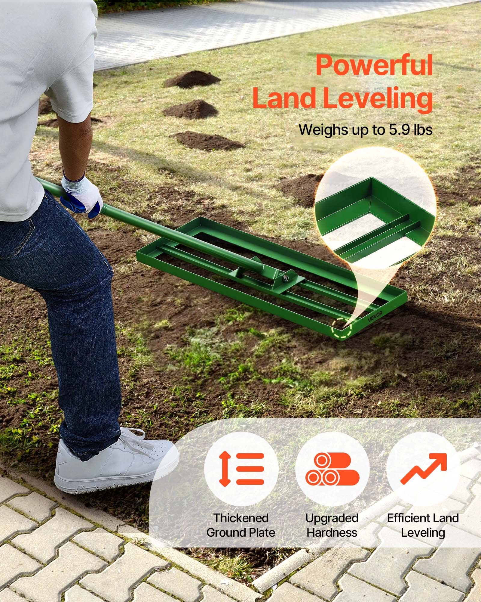 Lawn Leveling Rake, 30