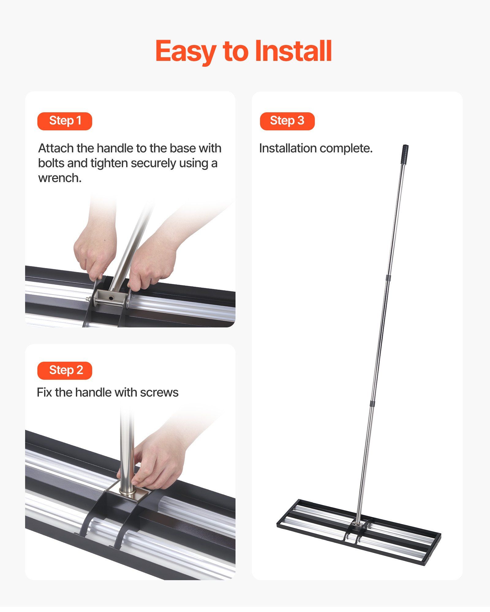 Updated Lawn Leveling Rake with Roller, 30