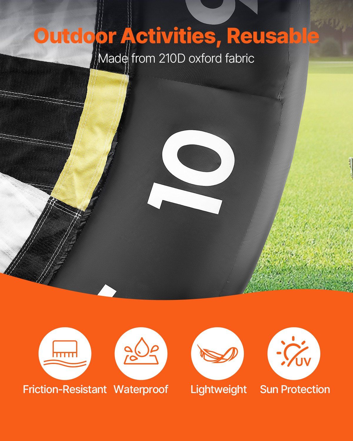 Inflatable Soccer Dart Board, over 2.5 m High Giant Soccer Dart Board with 9 Kick Balls & Air Pump, 2-Minutes Setup & Storage Bag for Easy Carrying, for Giant Yard Games, Giant Kick Darts Game - Image 4