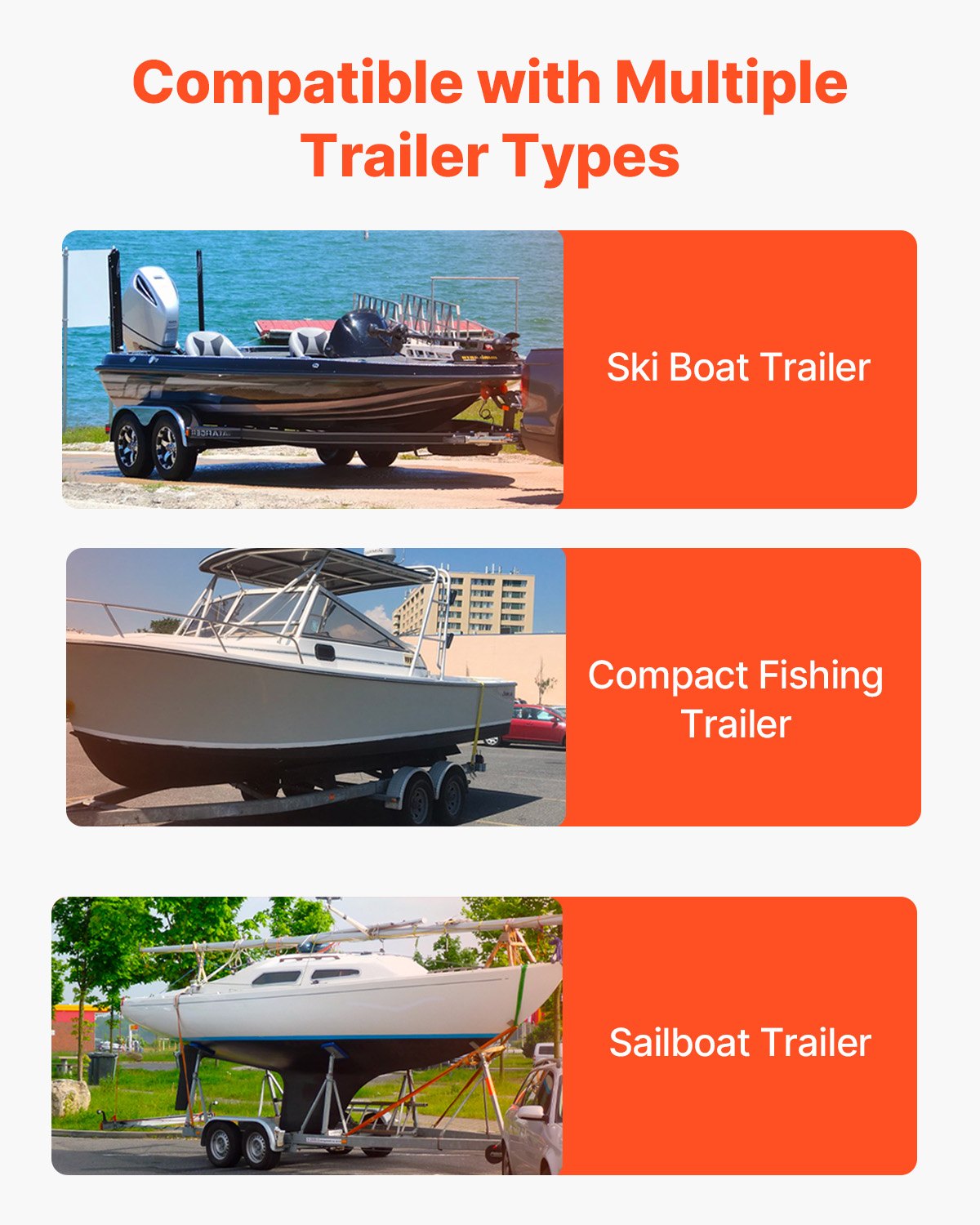 Boat Trailer Guide, 1016mm Adjustable Design Trailer Guide Poles, 2PCS High-Hardness Steel Trailer Guide-Ons, Trailer Guides with PVC Pipe Posts, for Ski Boat, Fishing Boat or Sailboat Trailer - Image 6