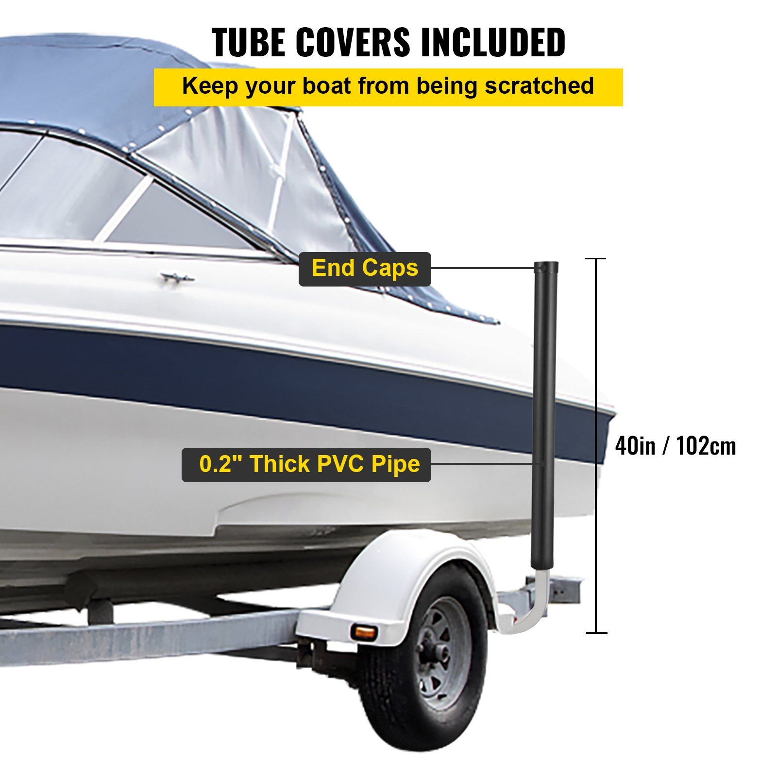 Boat Trailer Guide-ons, 40\