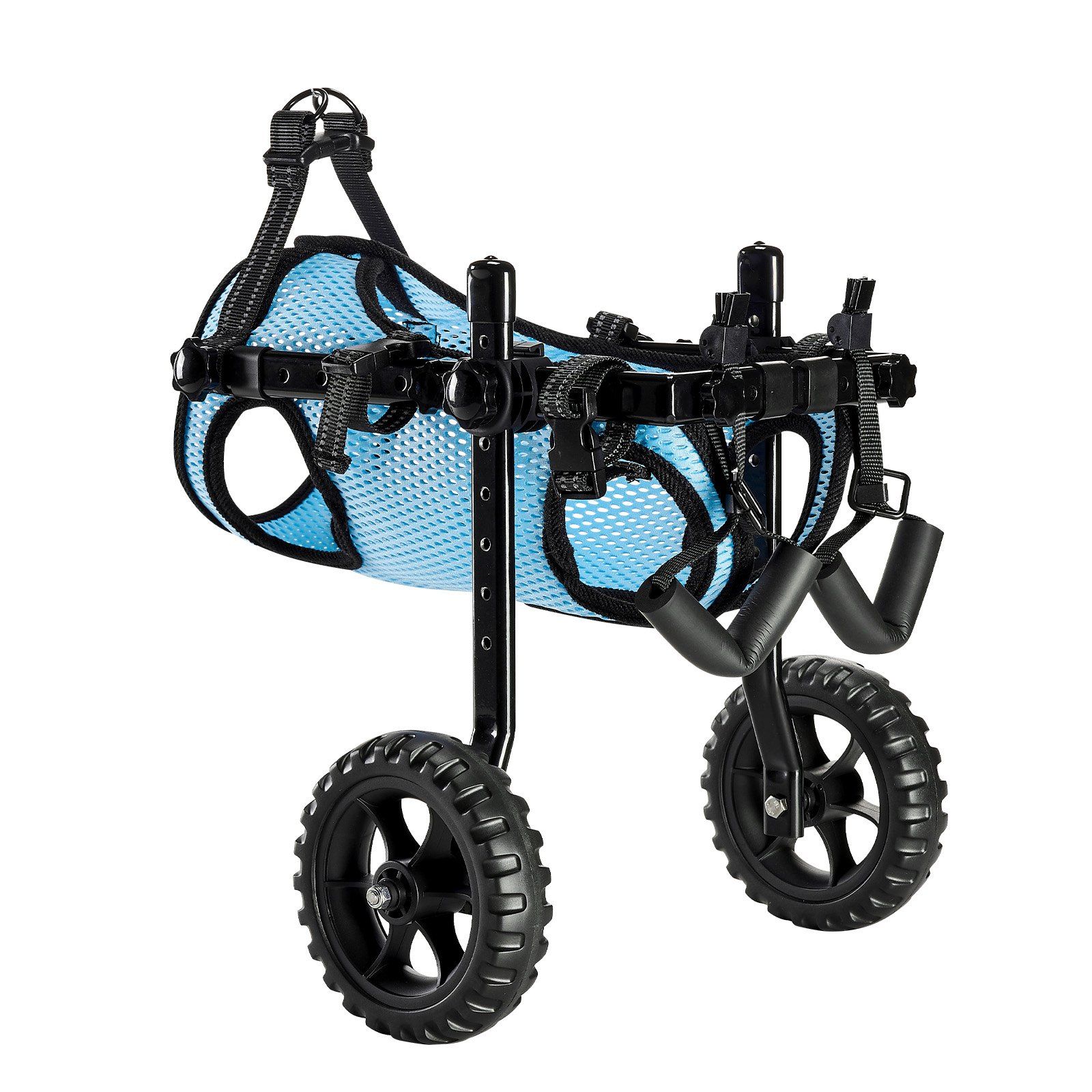 Dog Wheelchair for Back Legs, Adjustable 2 Wheels Pet Wheelchair, Lightweight  Dog Cart with Shock-Absorbing Wheels, Mobility Support Wheel Chair for Disabled Injured Dogs up to 10kg, Small - Image 1