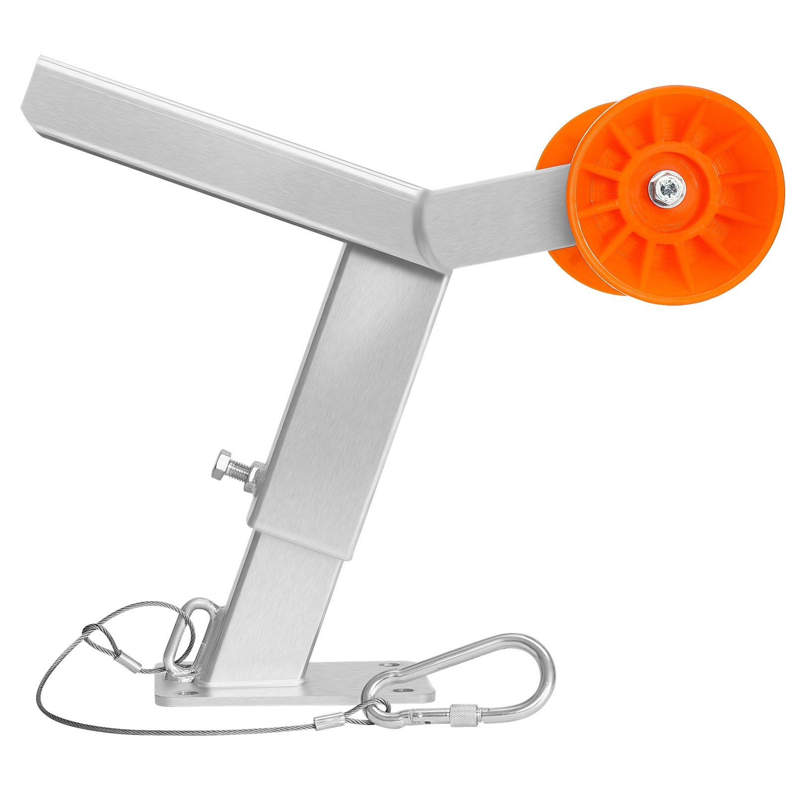 Boat Trailer Winch Stand with Roller, Adjustable Height 365-548 mm, Boat Winch Mount with U-Bolts for 50.8-76.2 mm W x 76.2-101.6 mm H Trailer Tongue, Fit for Jet Ski, Sailboat, Speedboat - Image 1