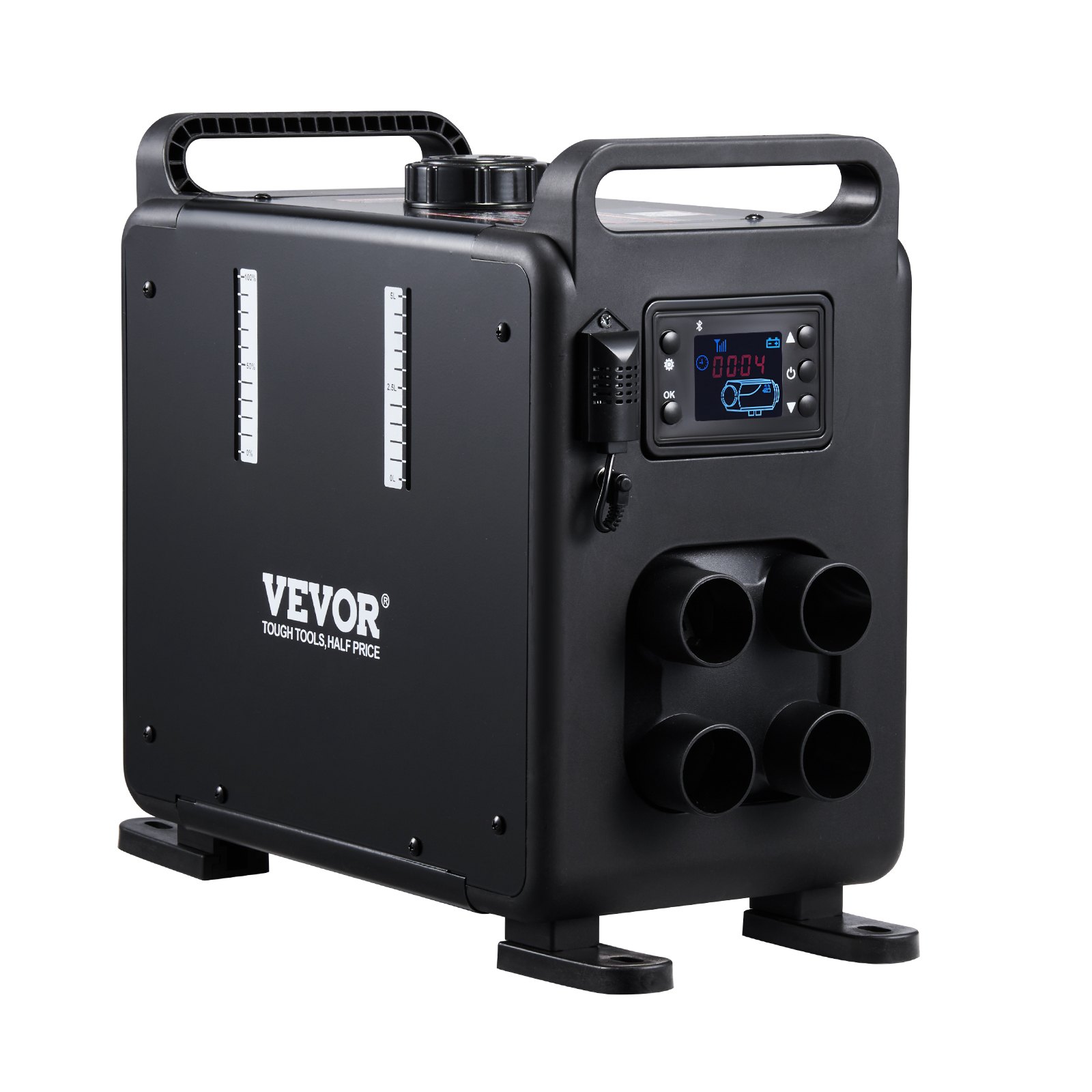 8KW Diesel Heater, 12V/24V All in One Diesel Air Heater, Bluetooth APP Control, Remote Control and Display Screen, CO Alarm, Fast Heating Vertical Portable Diesel Heater for Vehicles, Garage - Image 1