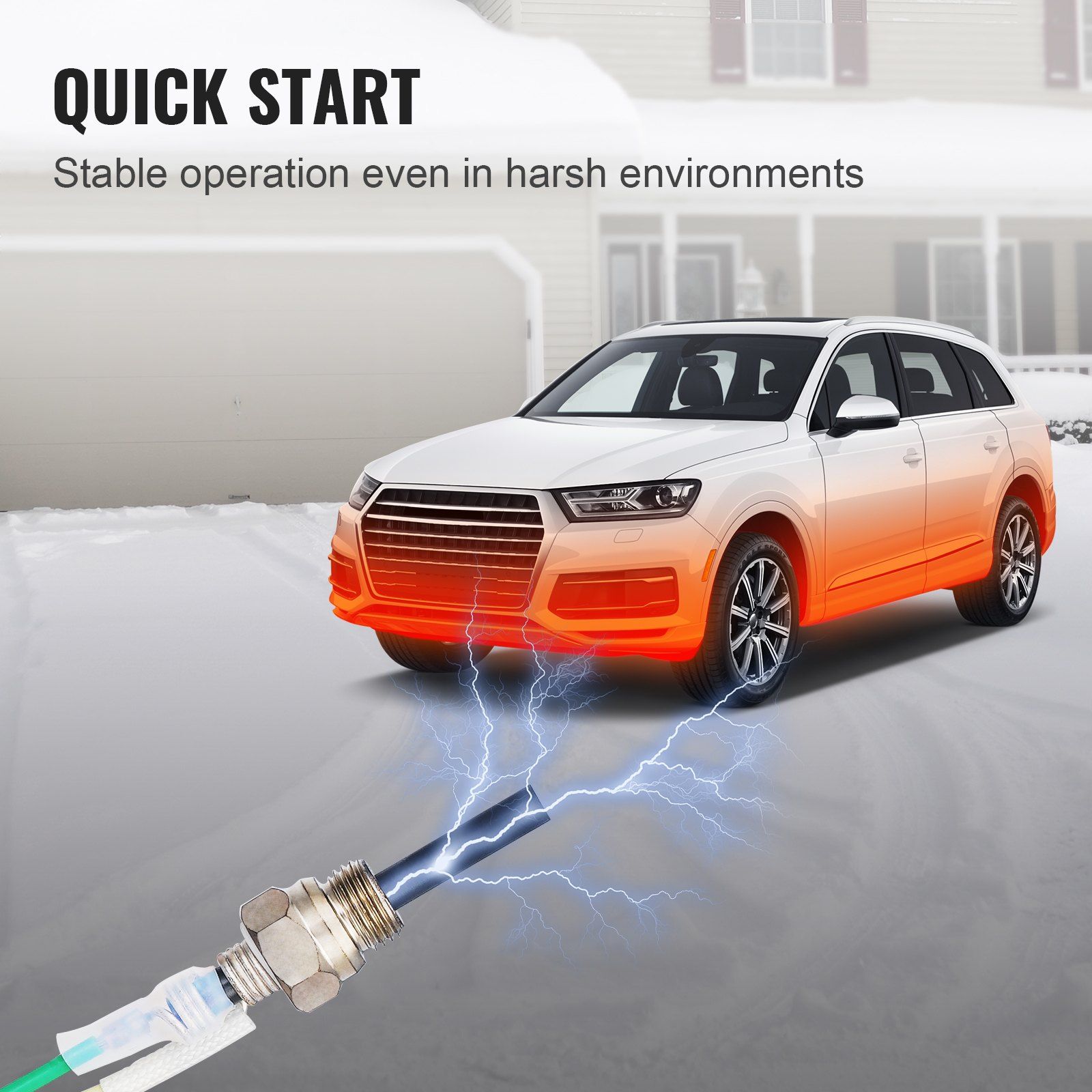 Diesel Heater Glow Plug Kit, Ceramic Glow Plug Repair Kit, Air Diesel Parking Heater Part with Removal Fitting Tool, Diesel Heater Rebuild Kit for 2KW/5KW/8KW Diesel Heater Replacement - Image 4