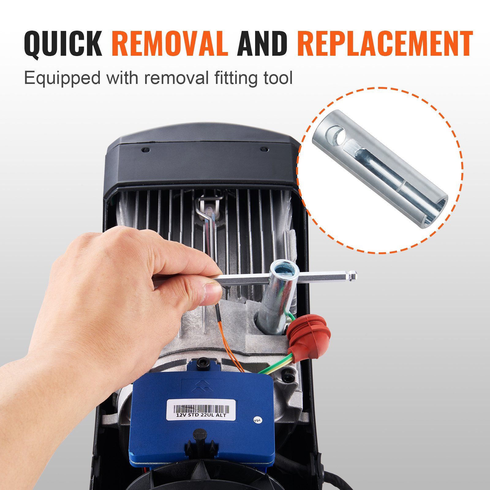 Diesel Heater Glow Plug Kit, Ceramic Glow Plug Repair Kit, Air Diesel Parking Heater Part with Removal Fitting Tool, Diesel Heater Rebuild Kit for 2KW/5KW/8KW Diesel Heater Replacement - Image 6