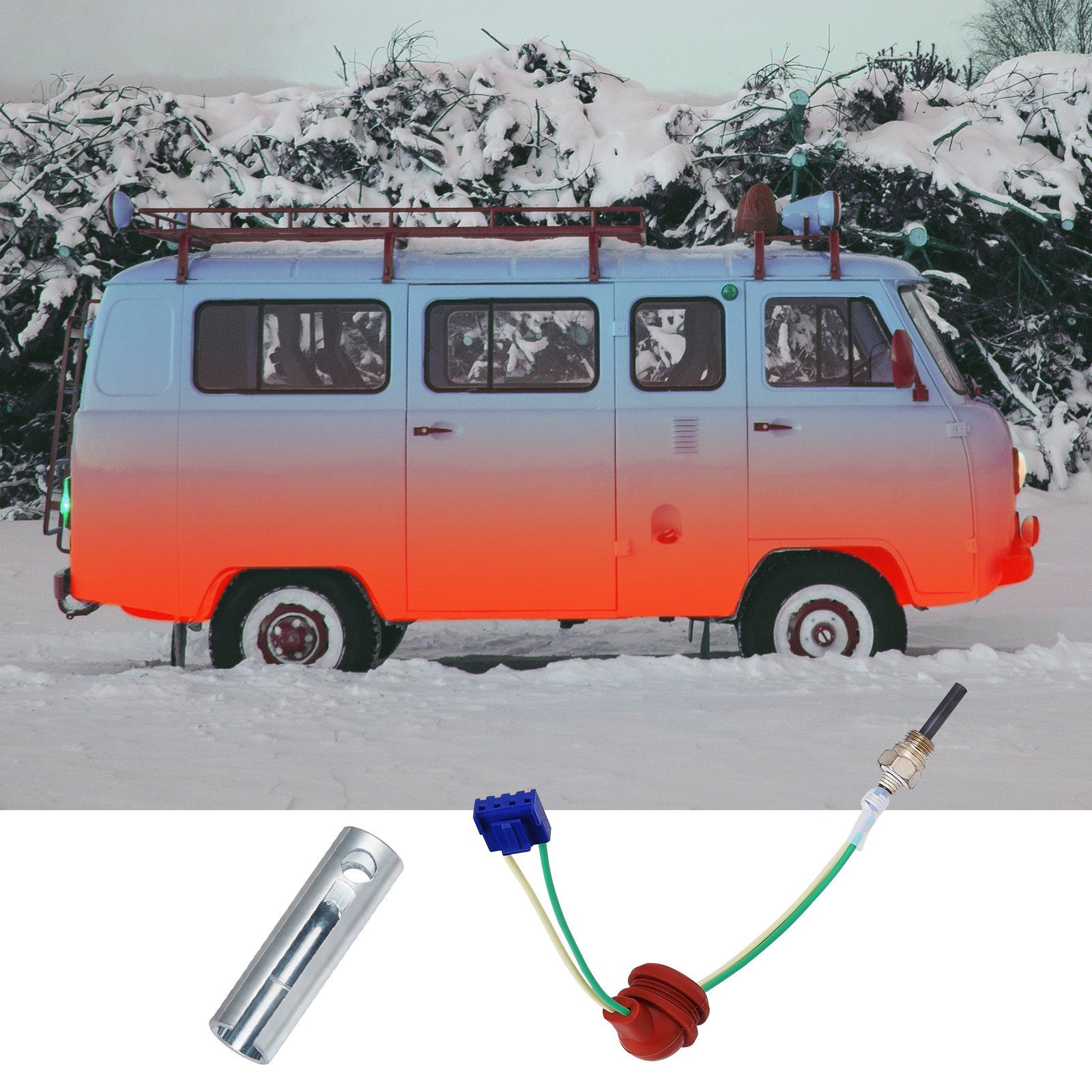 Diesel Heater Glow Plug Kit, Ceramic Glow Plug Repair Kit, Air Diesel Parking Heater Part with Removal Fitting Tool, Diesel Heater Rebuild Kit for 2KW/5KW/8KW Diesel Heater Replacement - Image 8