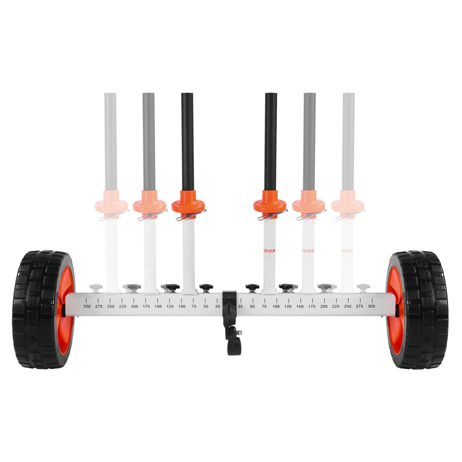 Kayak Cart, 104 kg Load Capacity, Canoe Cart Dolly with 25.4 cm Solid PU Tires & Kickstand, Assembles & Disassembles Within Seconds, Paddle Board Trolley for Kayaks, Canoes, Paddleboards - Image 1