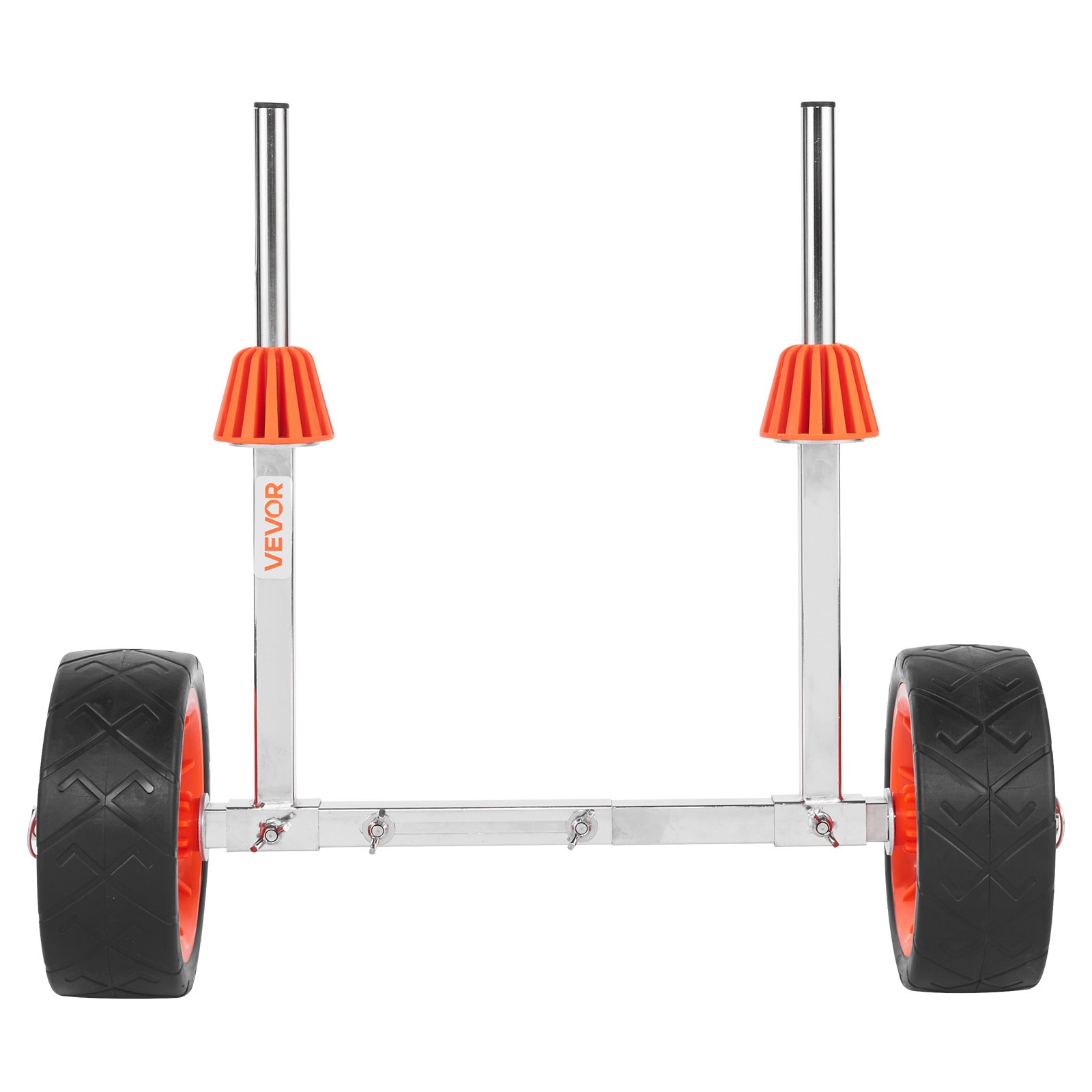Kayak Cart, 113.4 kg Load Capacity, Canoe Cart Dolly with 19.1 cm Solid Rubber Tires & Kickstand, Assembles & Disassembles Within Seconds, Paddle Board Trolley for Kayaks, Canoes, Paddleboards - Image 1