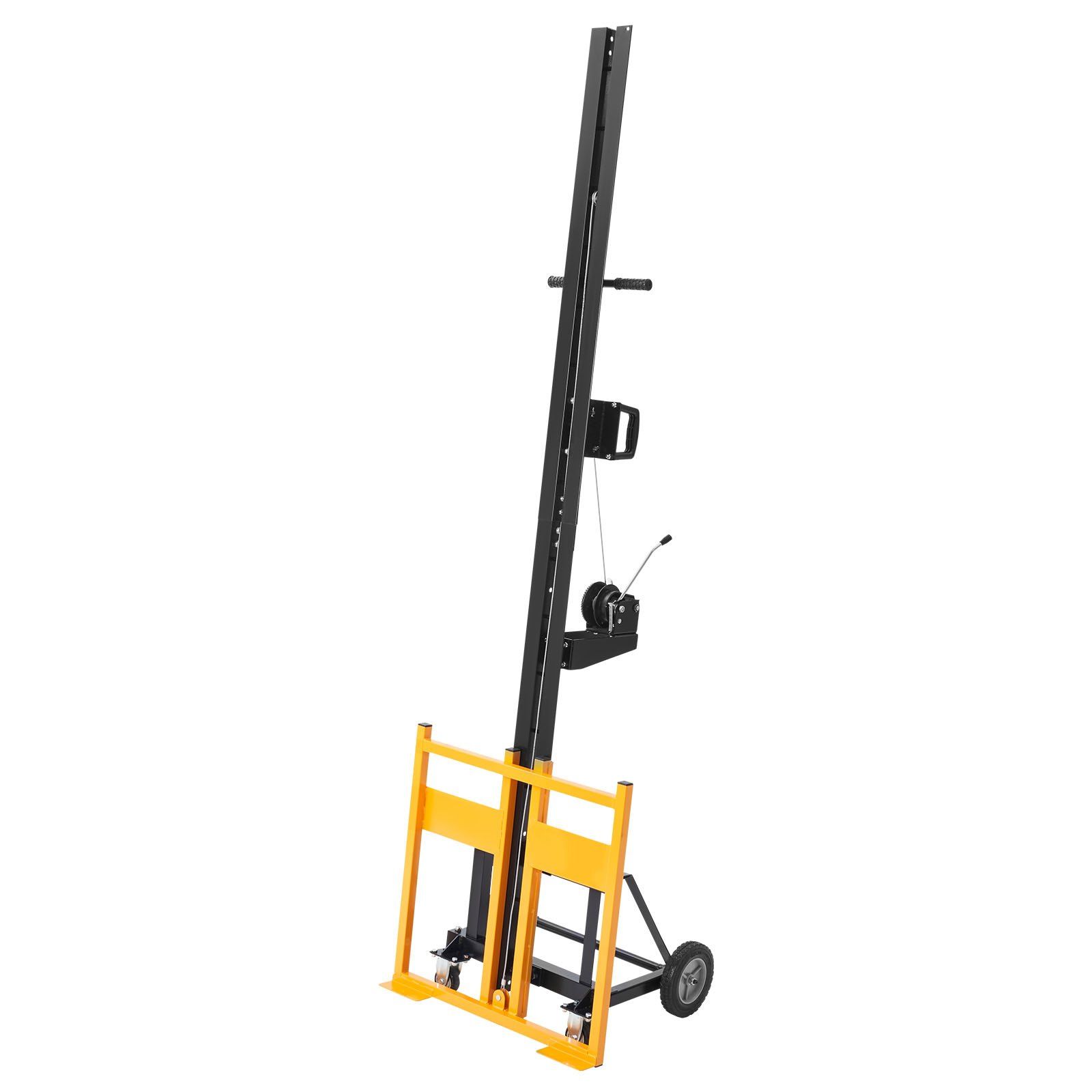 Drywall Lift, Heavy-Duty 68 kg Sheetrock Hoist for Wall Installation, One Person Drywall Installation, 1219x4878 mm Max. Panel Vertical Lifter with Wheels, Easy Transport (Yellow) - Image 1