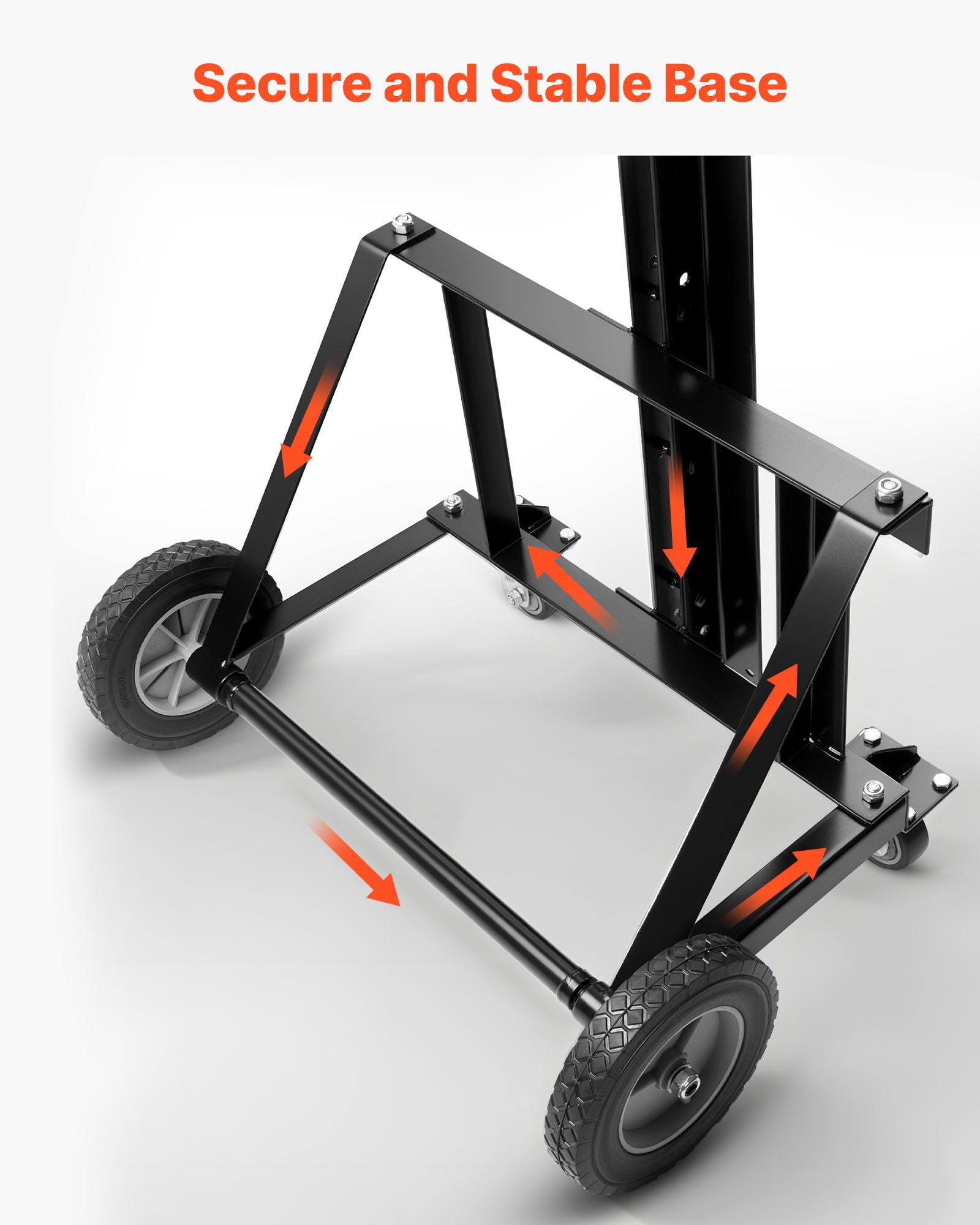 Drywall Lift, Heavy-Duty 68 kg Sheetrock Hoist for Wall Installation, One Person Drywall Installation, 1219x4878 mm Max. Panel Vertical Lifter with Wheels, Easy Transport (Yellow) - Image 5