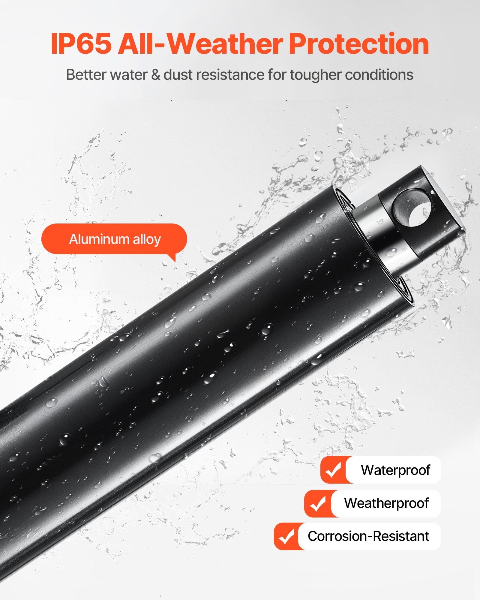 12V Linear Actuator, 150mm Stroke Ultra Heavy-Duty 9000N Linear Motion Actuator, IP65-Rated 5mm/s with Mounting Brackets for Industrial Machinery Vessels, Heavy Lifting Systems - Image 4