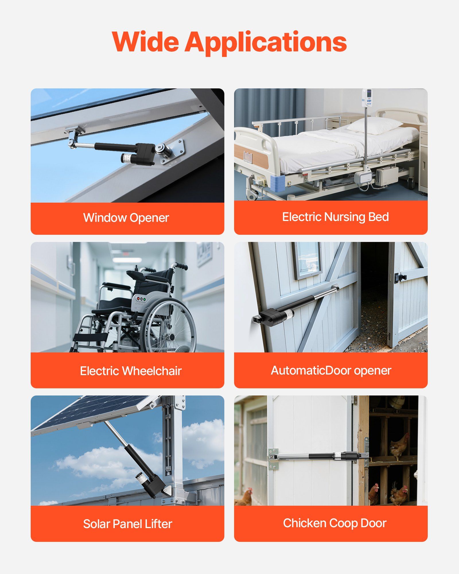 12V Linear Actuator, 200mm Stroke Ultra Heavy-Duty 9000N Linear Motion Actuator, IP65-Rated 5mm/s with Mounting Brackets for Industrial Machinery Vessels, Heavy Lifting Systems - Image 6