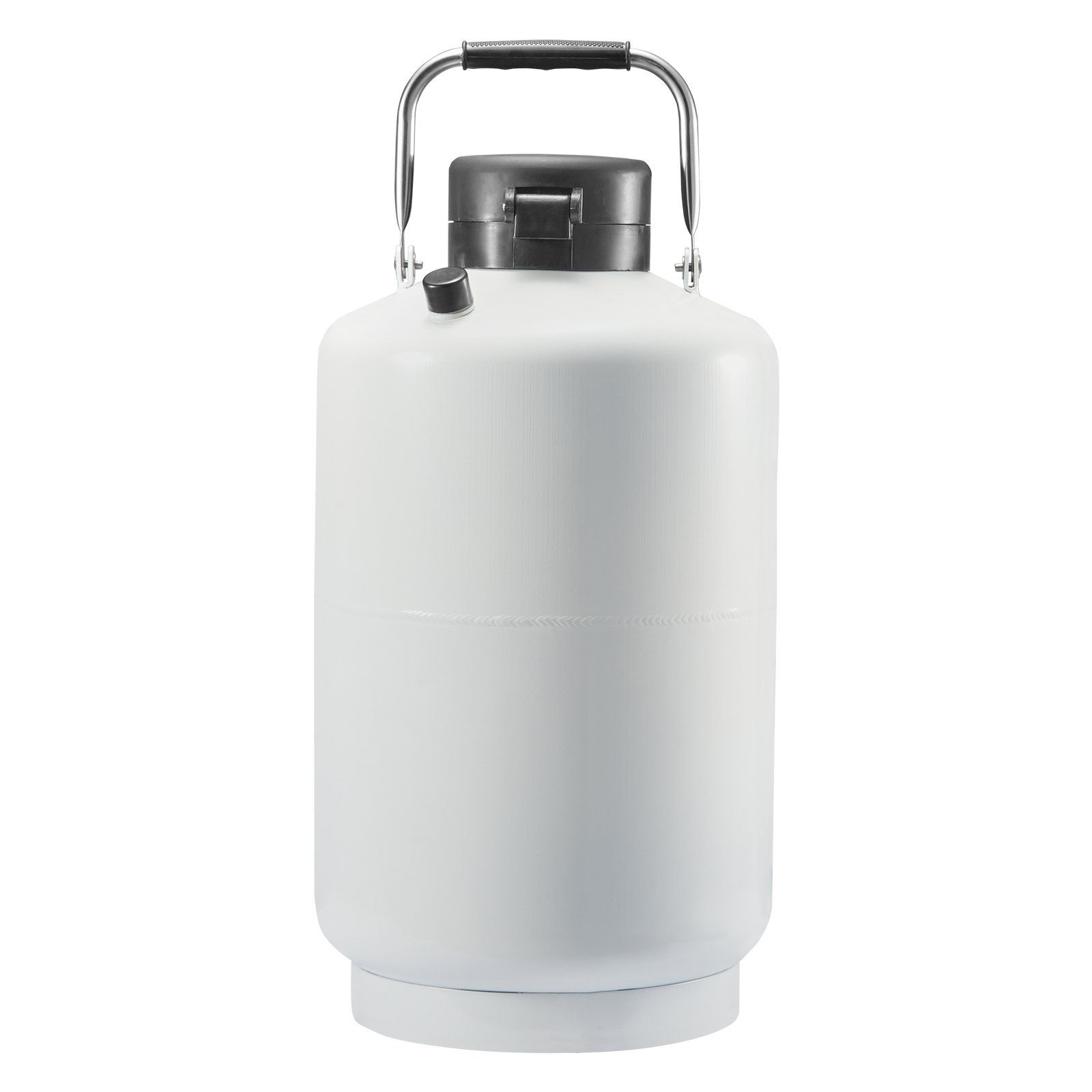 Liquid Nitrogen Tank, 10 L Aluminum Alloy Liquid Nitrogen Container, LN2 Tank Dewar with 6 Canisters and Carry Bag with Straps, Cryogenic Tank for Beauty Industry, Semen Preservation, Scientific - Image 1