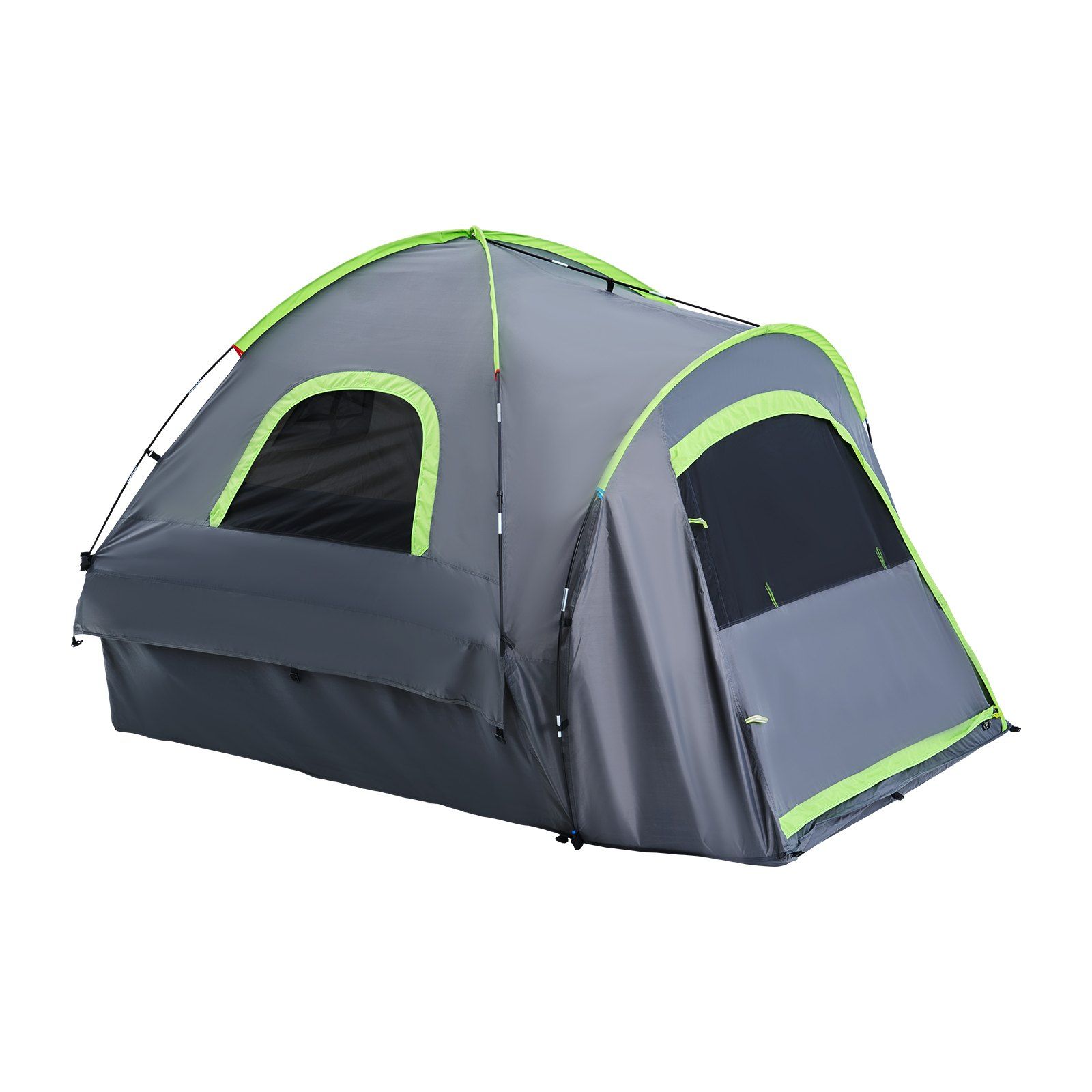 Pickup Truck Tent, Fit 6.4-6.7 ft Truck Tents for Camping, Waterproof PU2000 2-3 Person Sleeping Truck Bed Tent with Double Layer Design Windows, Sturdy Truck Bed Camper Shell with Storage Bag - Image 1