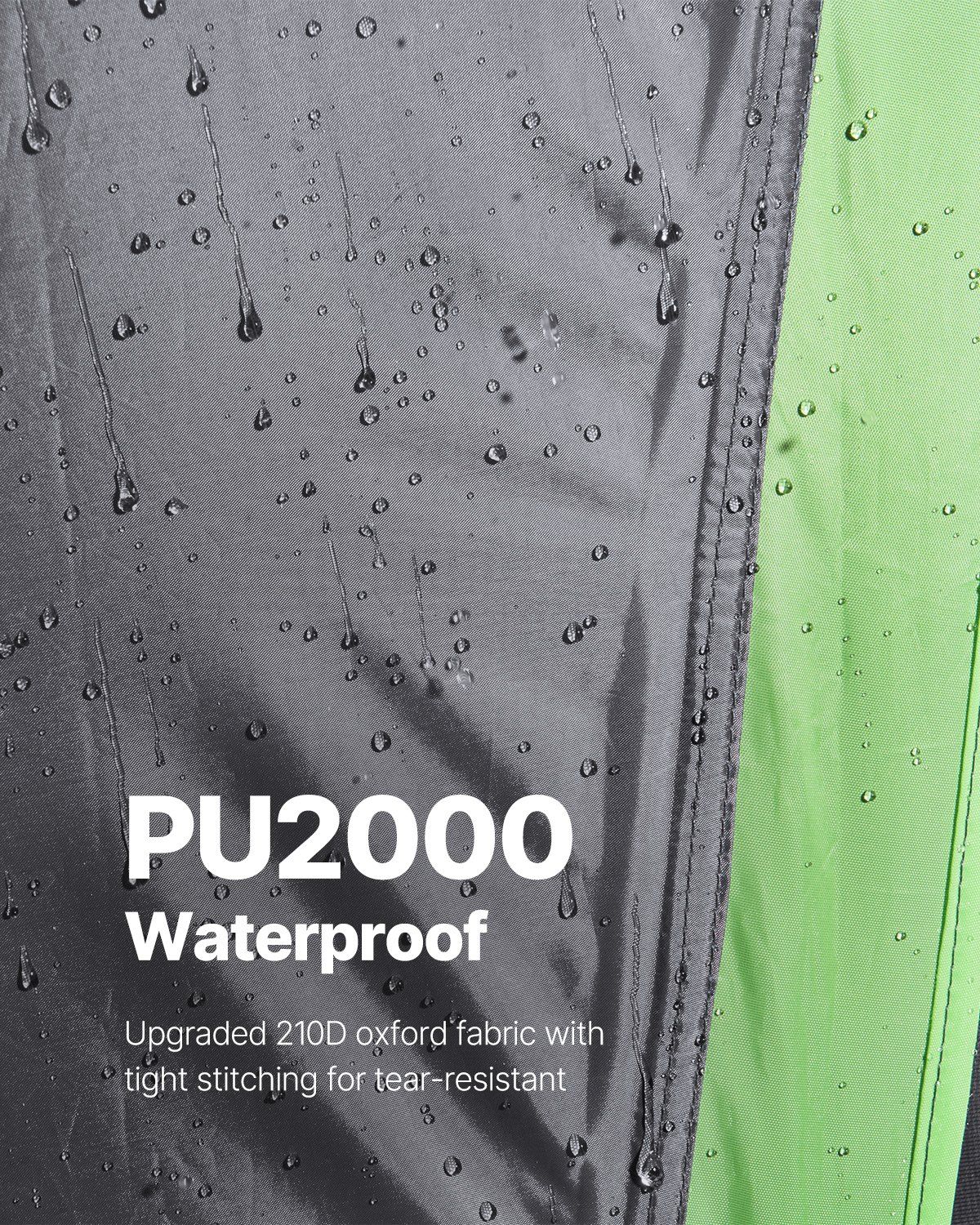 Pickup Truck Tent, Fit 6.4-6.7 ft Truck Tents for Camping, Waterproof PU2000 2-3 Person Sleeping Truck Bed Tent with Double Layer Design Windows, Sturdy Truck Bed Camper Shell with Storage Bag - Image 5