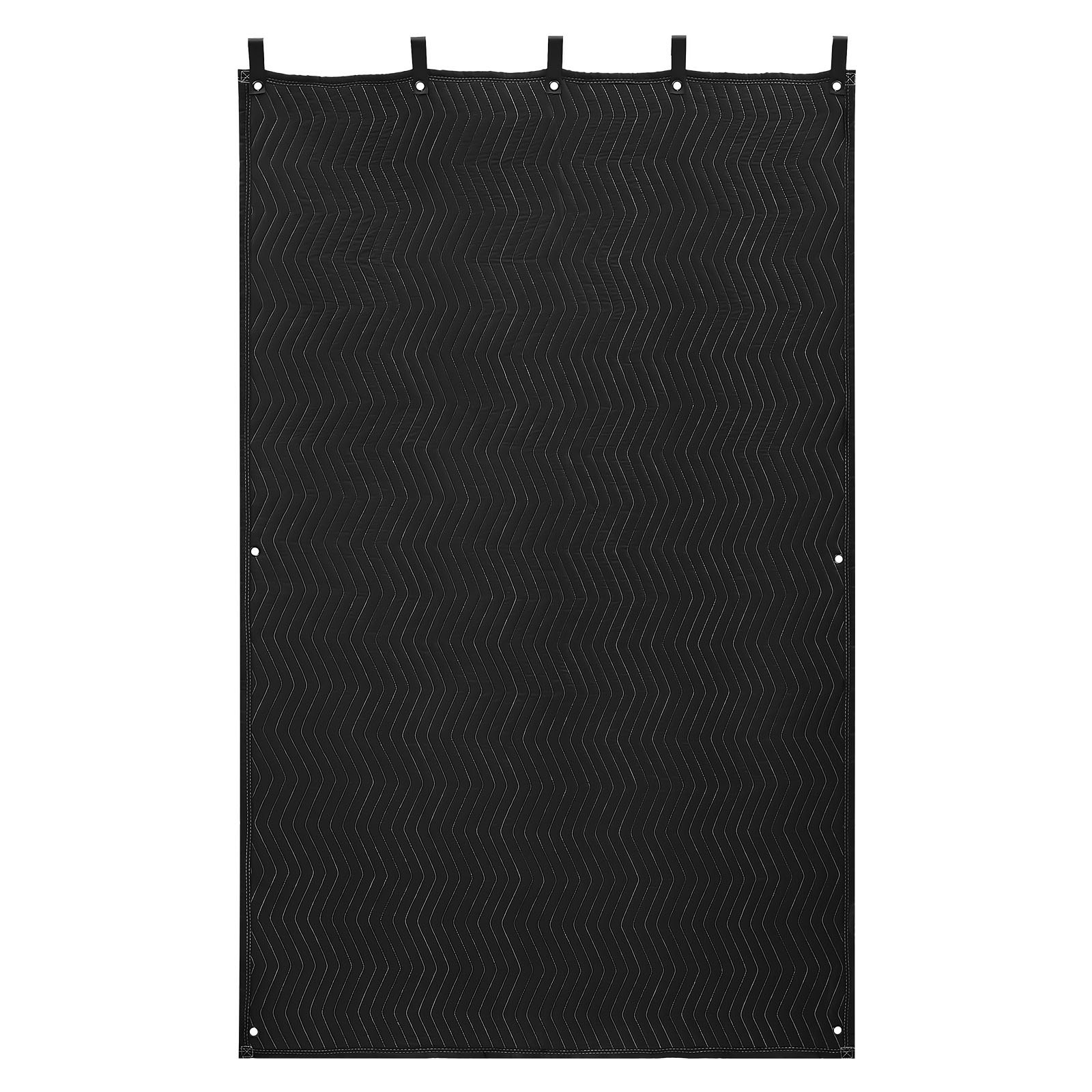 Sound Dampening Blankets, Soundproof Curtains with 2032 x 1219 mm, Soundproof Blanket with Grommets, Studio Grommeted Blanket, for Window, Door, Light Blocker, Music Recording, Black - Image 1
