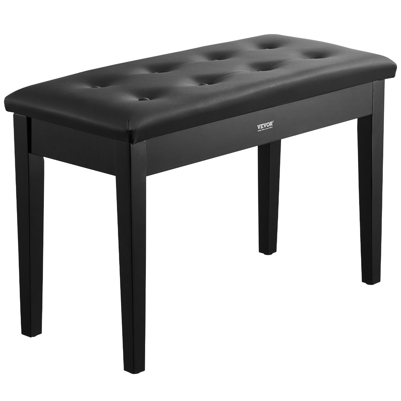 Piano Bench, 750 x 355 x 490 mm, Duet Keyboard Piano Chair with High-Density Padded Cushion, Storage Compartment for Music Books, Wooden Piano Bookcase Stool Seat, for Vanity and Living Room - Image 1