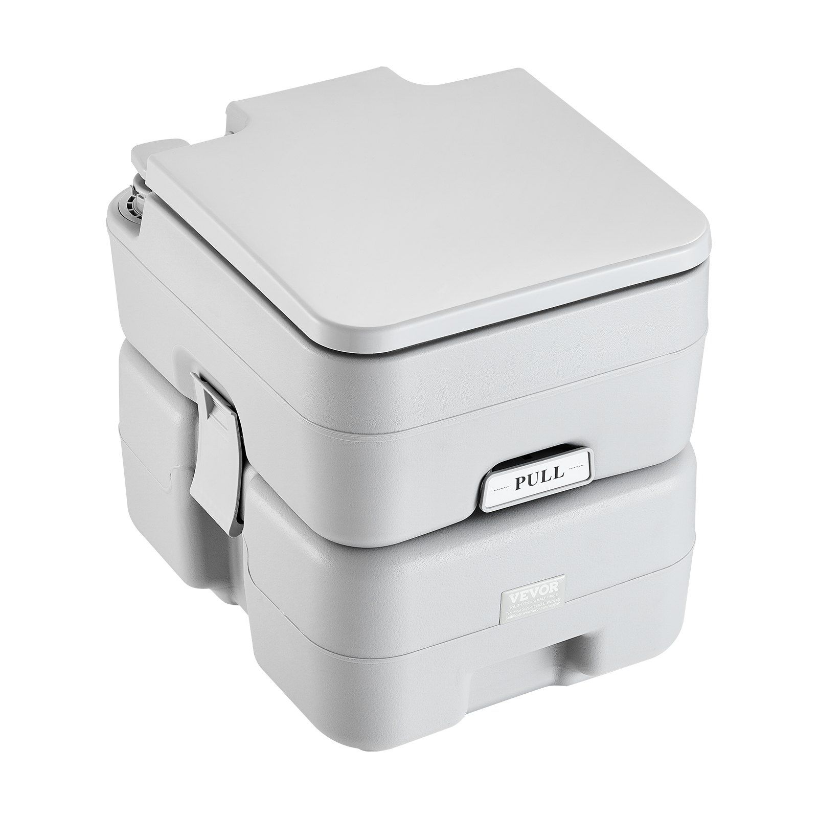 Portable Toilet for Camping, Porta Potty with Carry Bag, 5.3 Gal Waste Tank & 3.2 Gal Flush Tank, Push-Button Pressurized Flush Commode, Leak-proof and Odourless Travel Toilet for Camping Car - Image 1