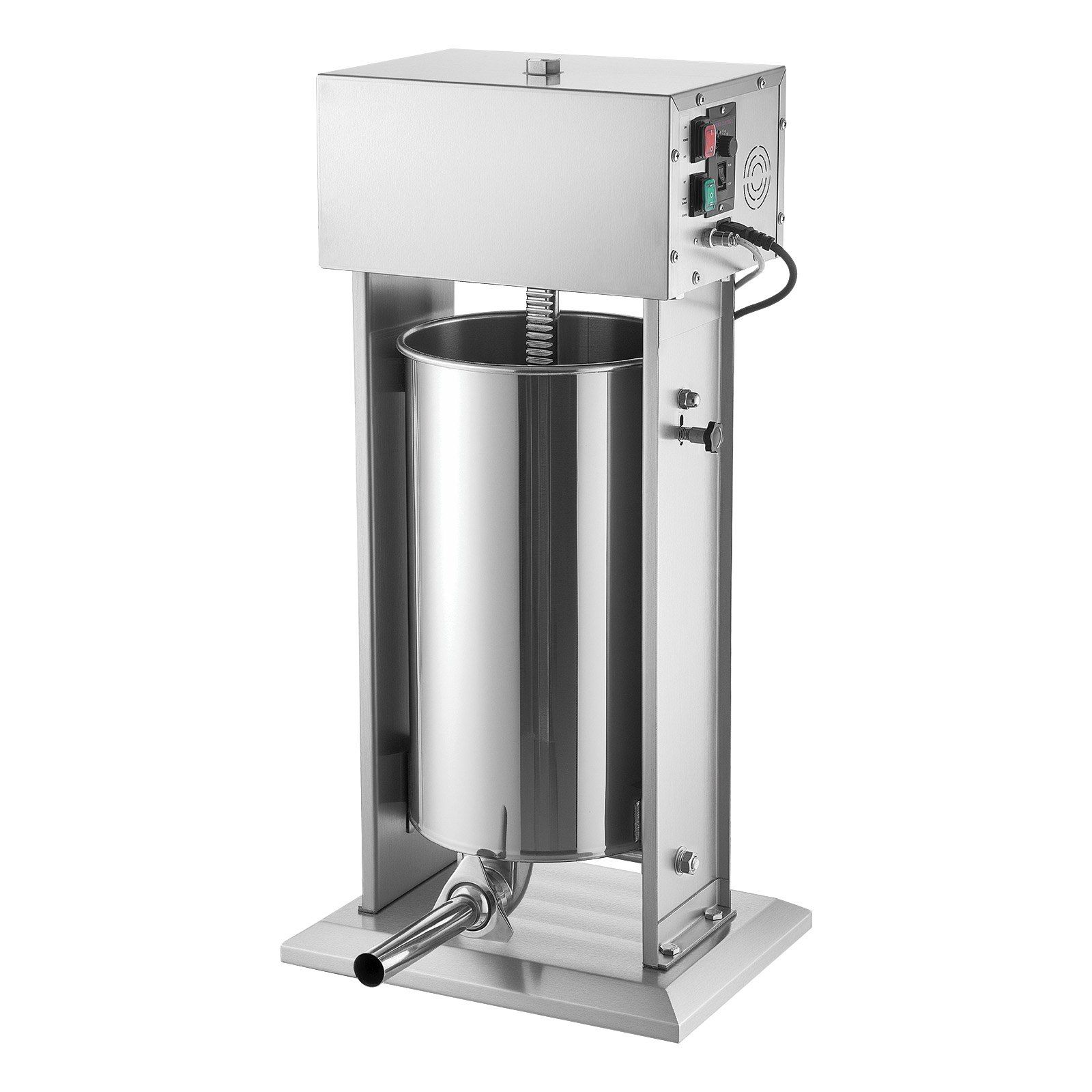 Electric Sausage Stuffer, 55 LBS / 25 L Vertical Meat Stuffer, Stepless Speed Control and Foot Pedal, Stainless Steel Heavy Duty Sausage Filler with 5 Stuffing Tubes, for Commercial & Home Use - Image 1