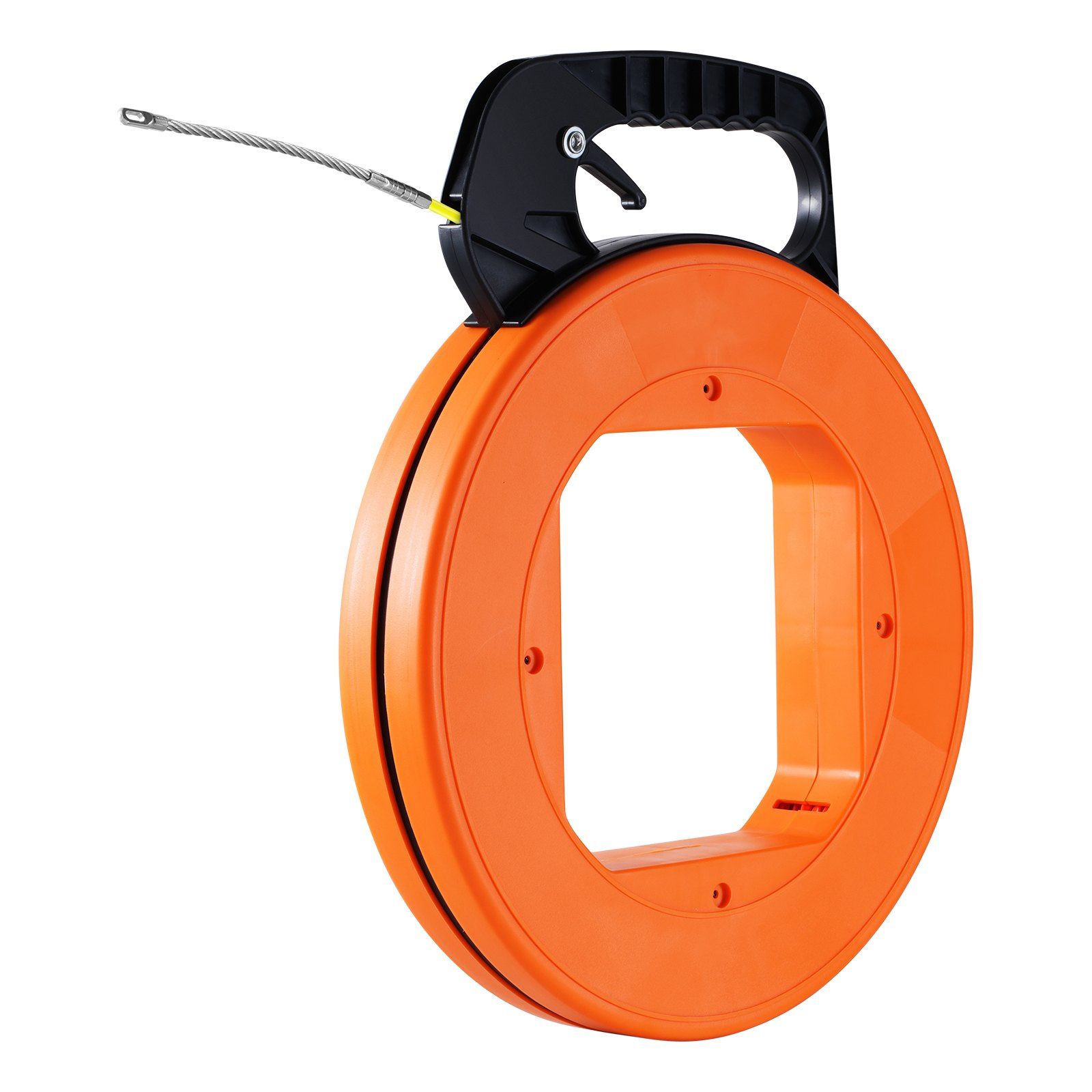 Fish Tape, 30.5 m, 4.2 mm, Fiberglass Wire Puller with Optimized Housing and Handle, Easy-to-Use Cable Puller Tool, Flexible Wire Fishing Tools for Wall and Electrical Conduit, Non-Conductive - Image 1