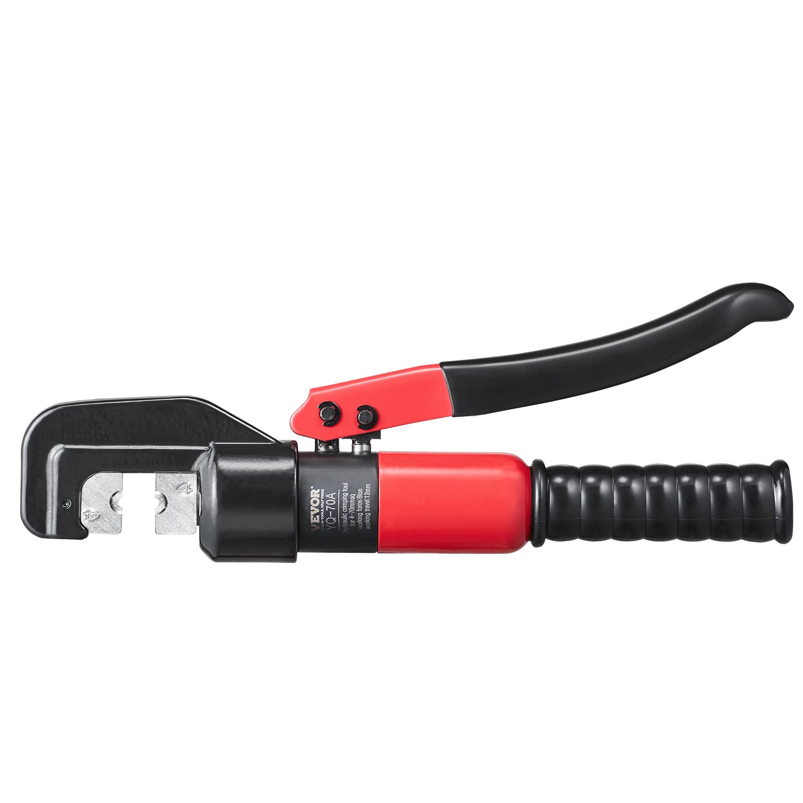 Hydraulic Crimping Tool with 9 Sets of Dies AWG12-2/0 Copper And Aluminum Terminal Battery Lug Crimper, with a Cutting Pliers, Gloves, 5pcs Copper Ring Connectors, 8pcs Heat Shrink Sleeves - Image 1