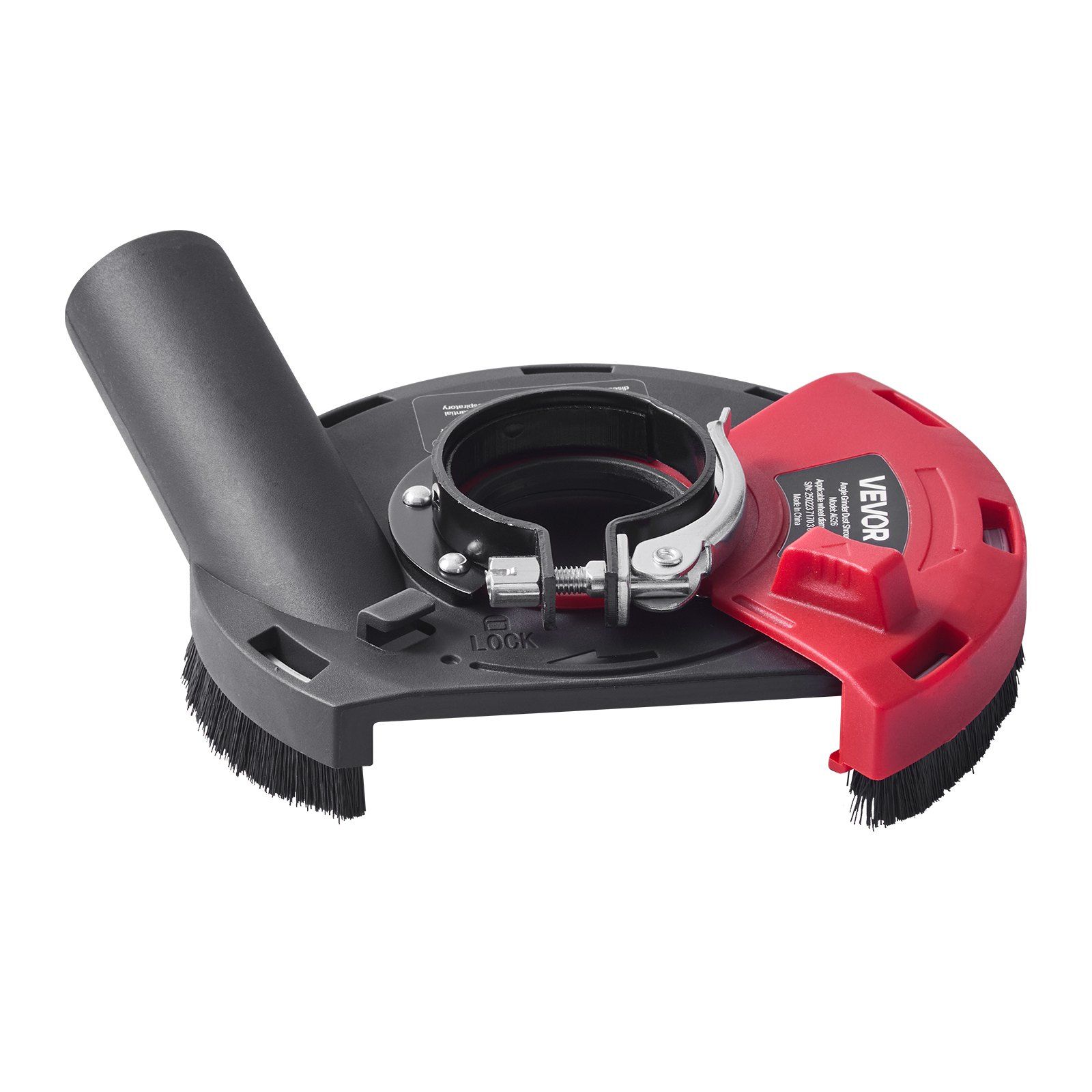 Grinding Dust Shroud for Angle Grinder, Universal 100-125mm, Surface Grinder Dust Shroud with 6 Clamping Washers & 125 mm Diamond Grinding Cup Wheel, Connect to Vacuum Cleaner, for Wood Concrete - Image 1